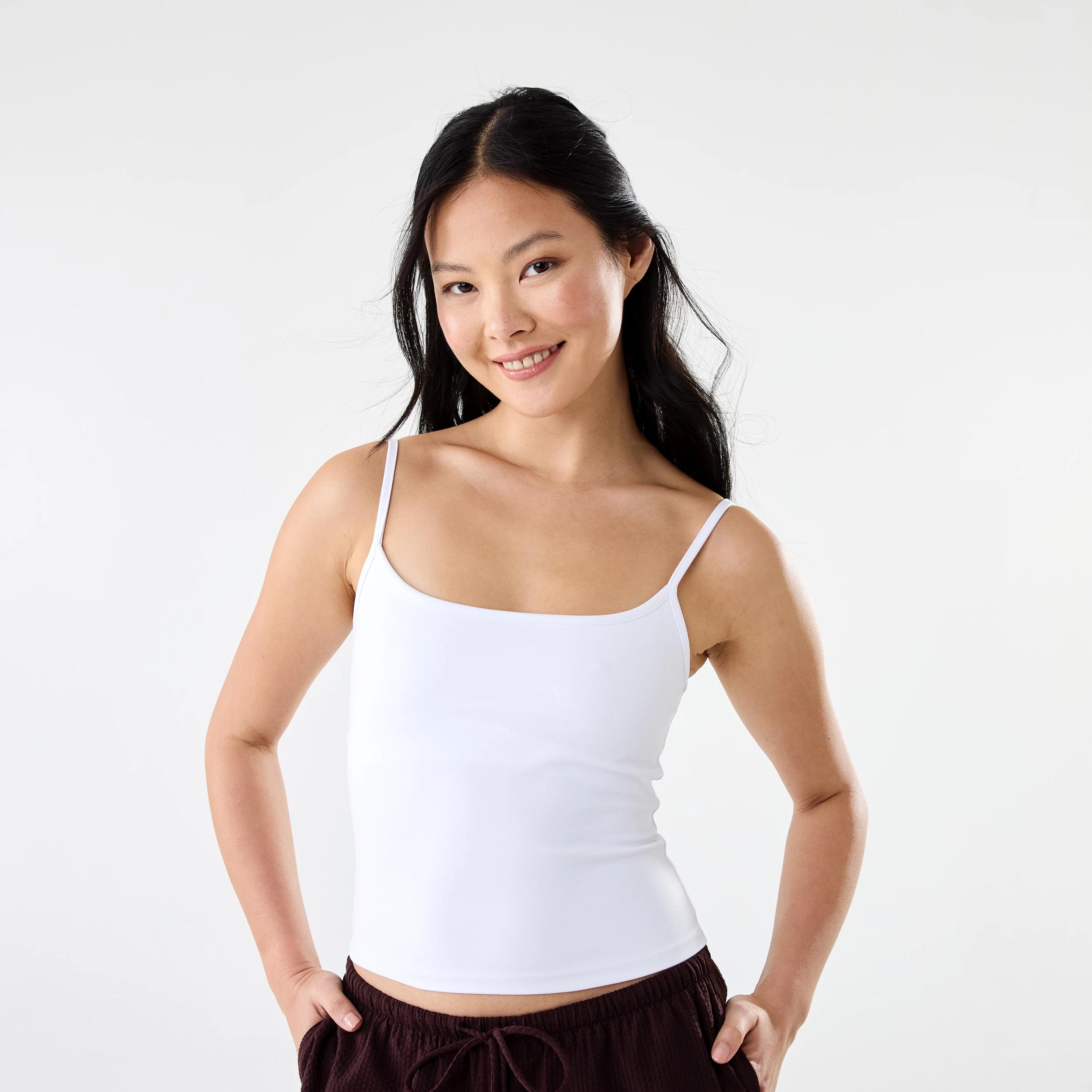 1 Contour Shelf Cami White, 1 of 8