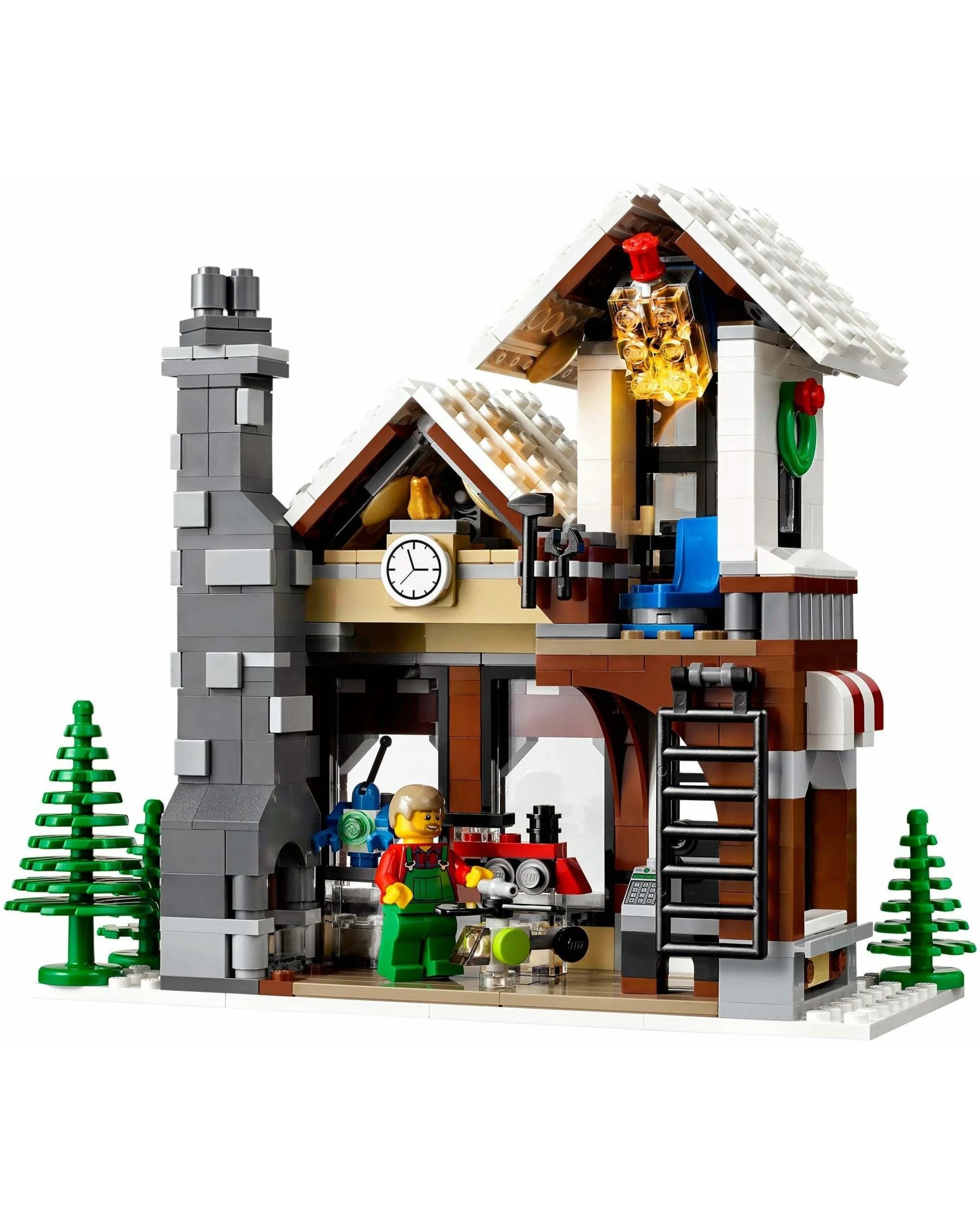 2 LEGO 10249 Winter Toy Shop: Festive Holiday Village Set, 2 of 5