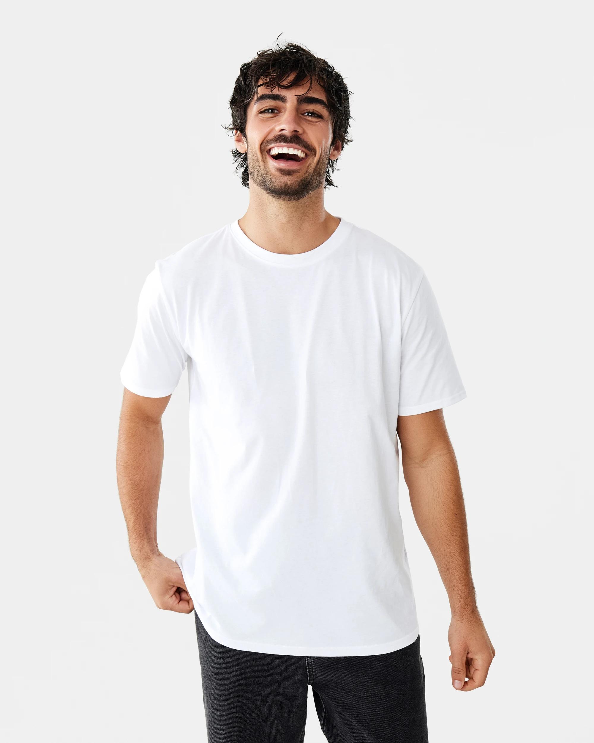 1 Cotton Crew Neck T-shirt White, 1 of 9