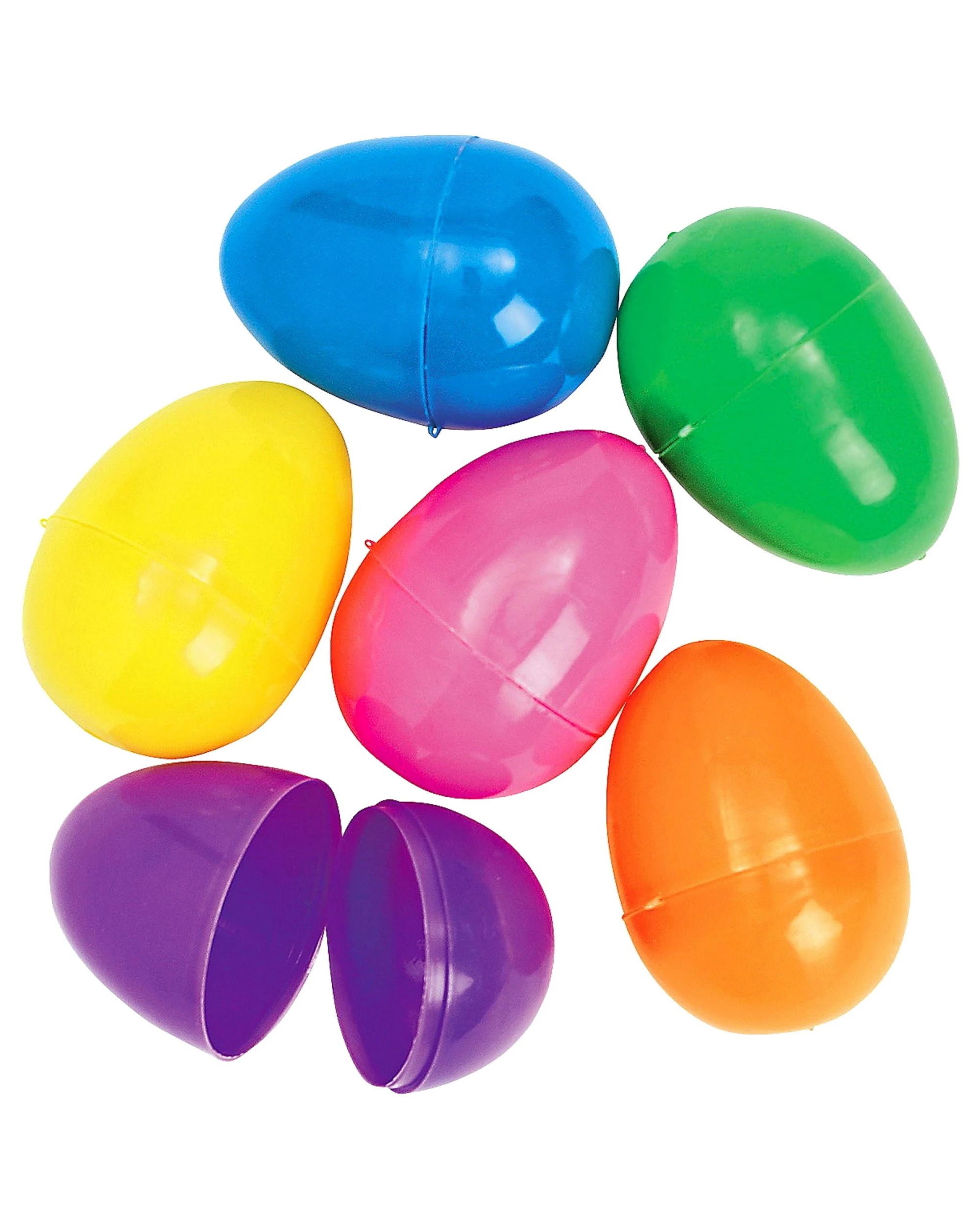 1 Partyrama Bright Fillable Plastic Easter Eggs 6cm Bulk Pack of 144, 1 of 1