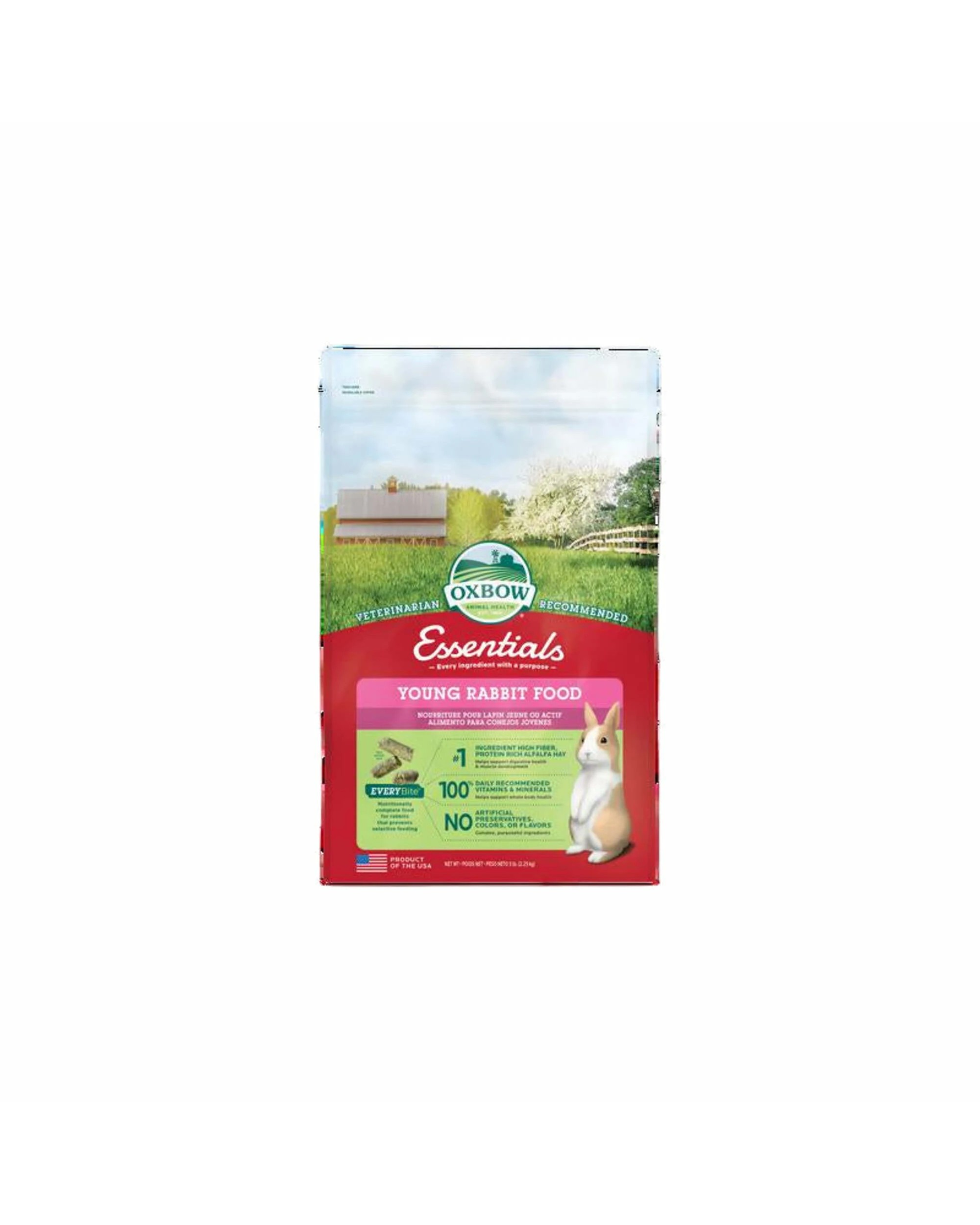 1 Oxbow Essentials Pellets Young Rabbit Food 2.25kg, 1 of 1