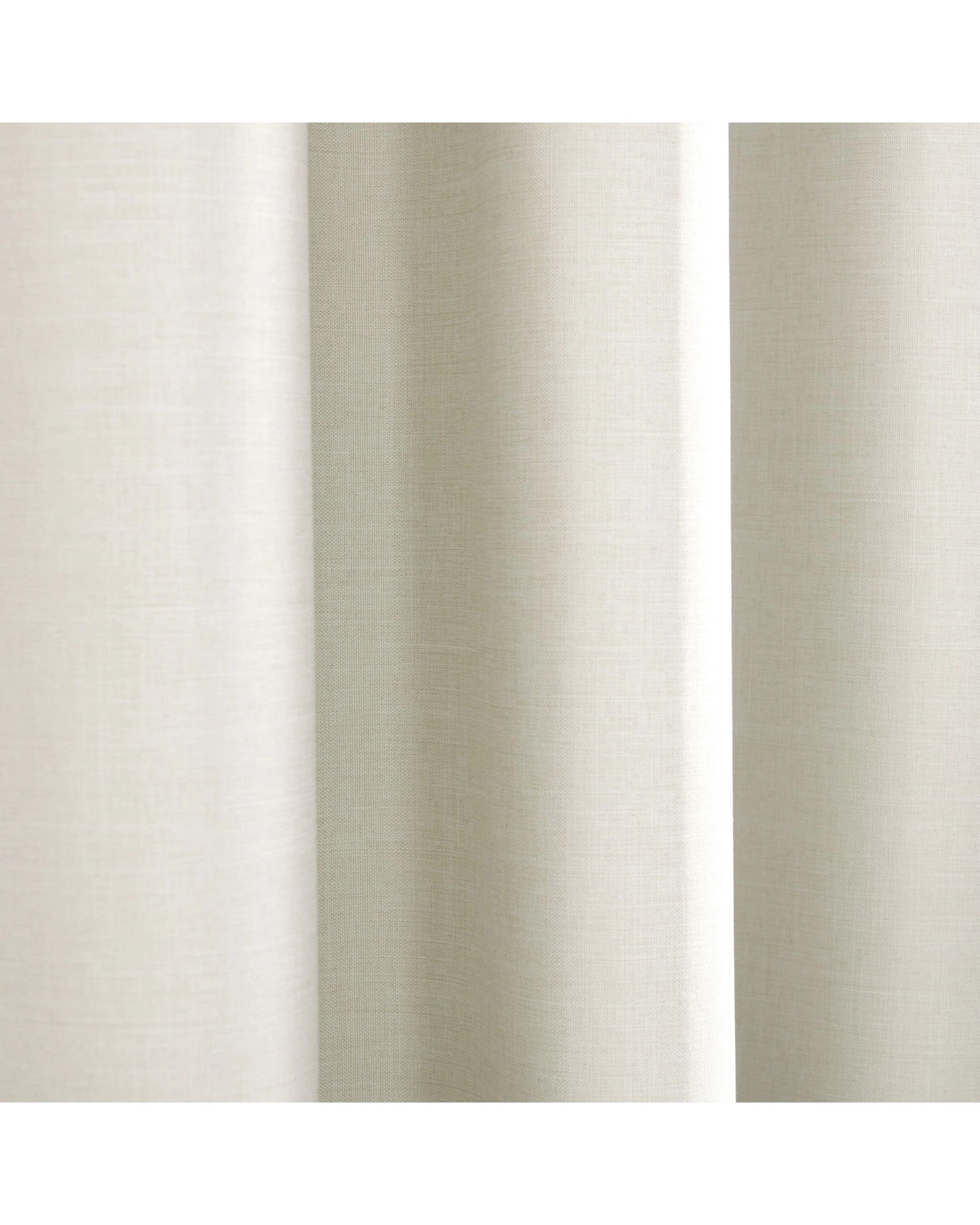 3 Sherwood Faux Linen 100% Blockout Eyelet Curtain Pair 135x223cm - Oatmeal, 3 of 5