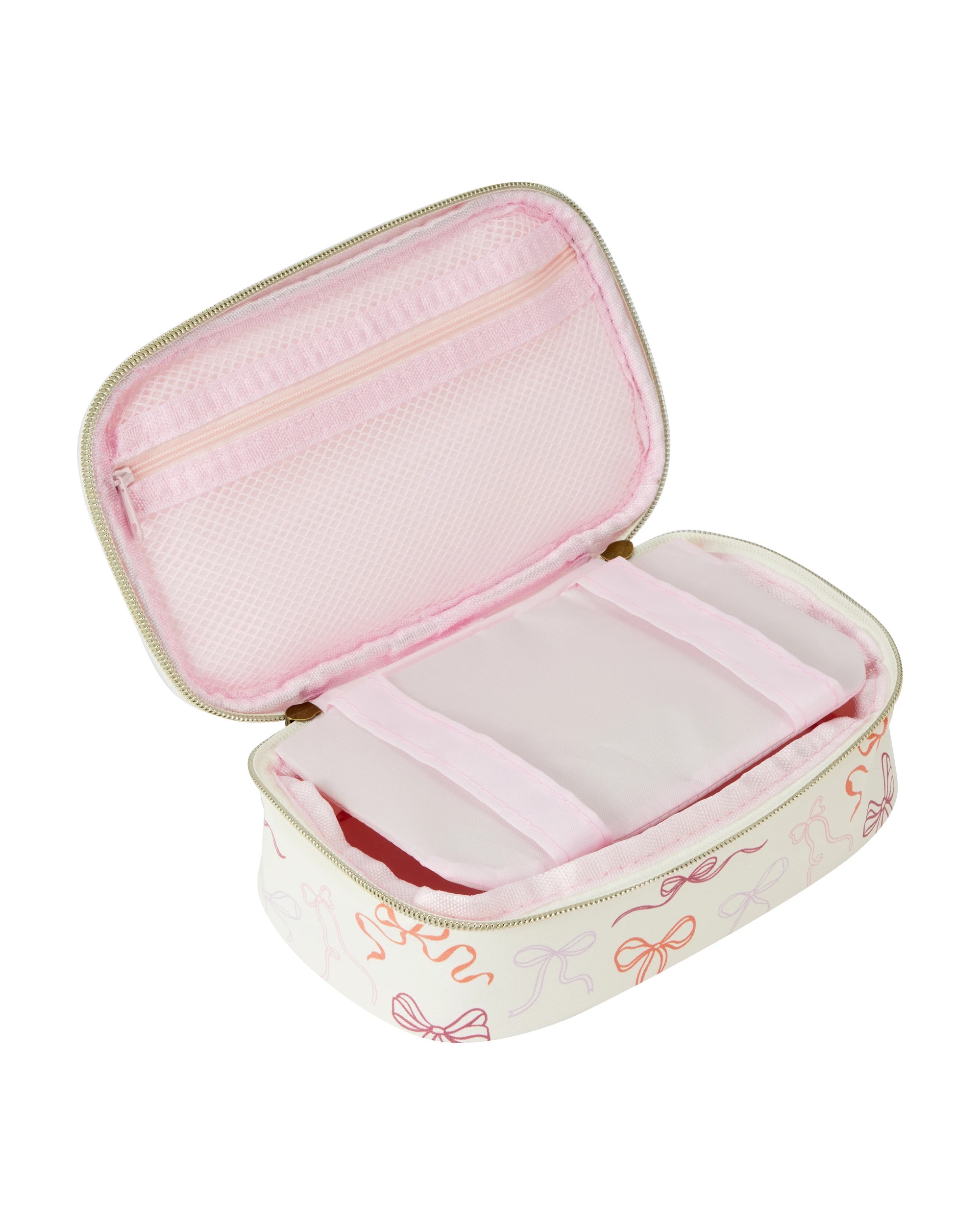4 Zip Top Pencil Case - Bow, 4 of 7