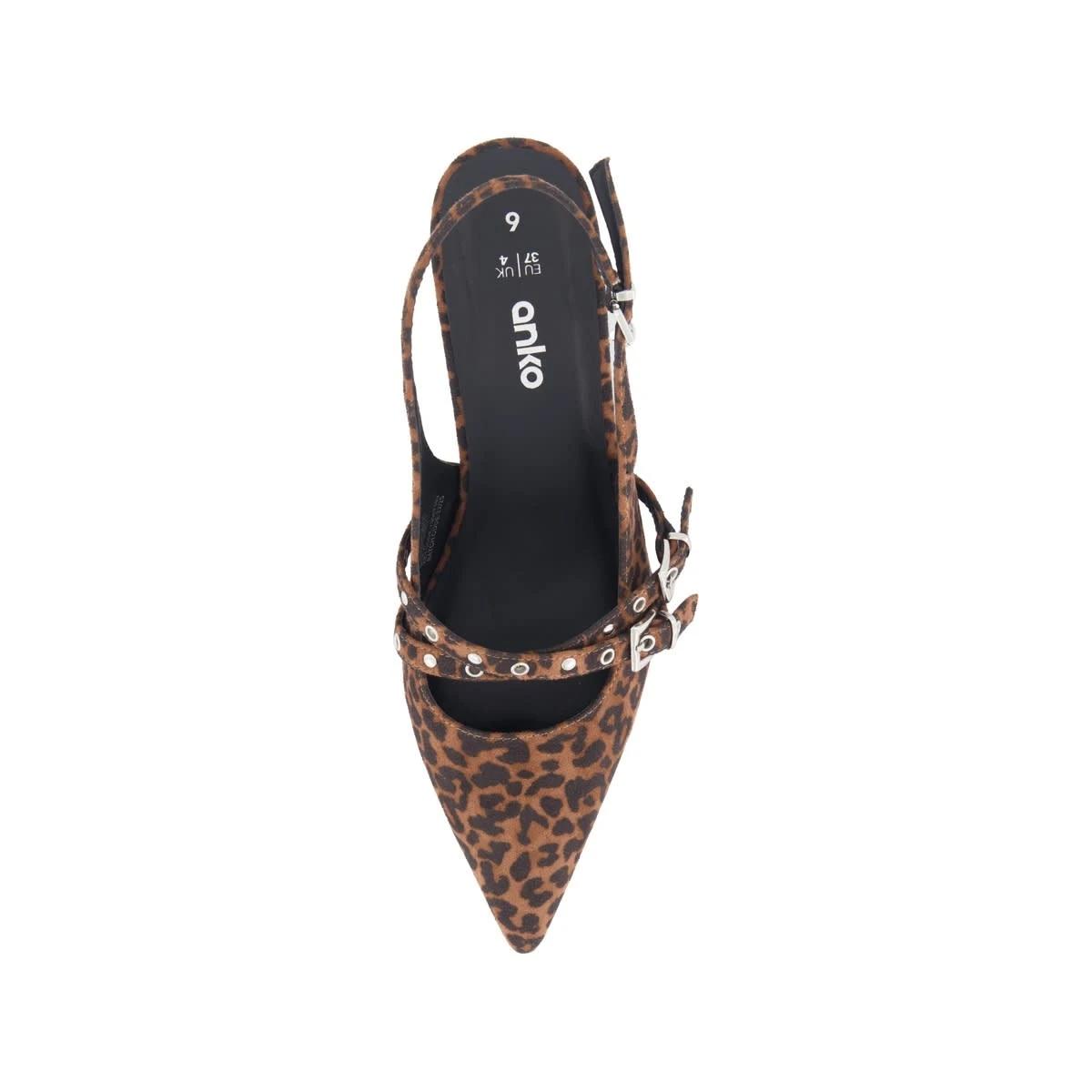 3 Strappy Kitten Heels LEOPARD NATURAL, 3 of 5