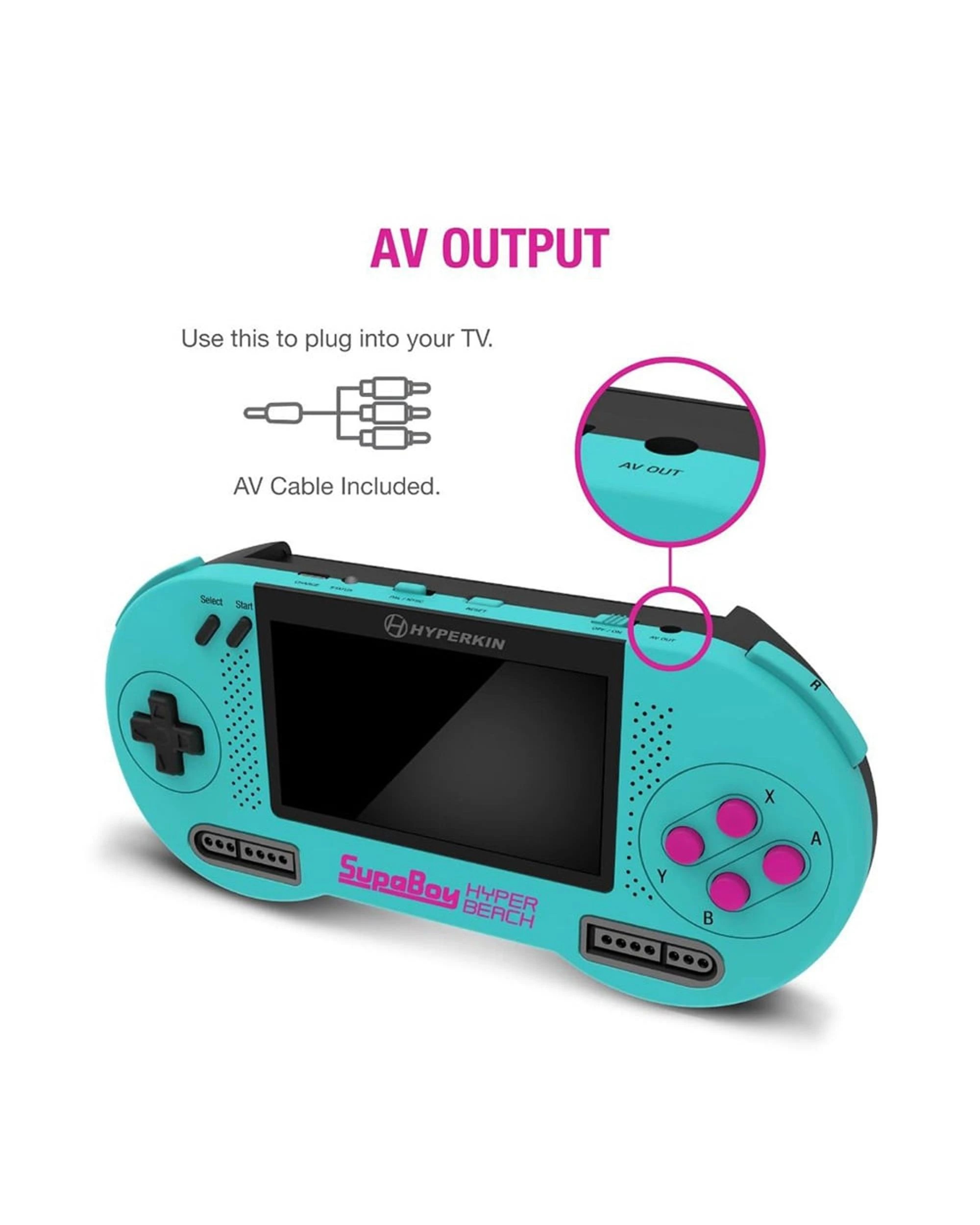 7 Hyperkin SupaBoy Portable Pocket Console for SNES - Blue, 7 of 8