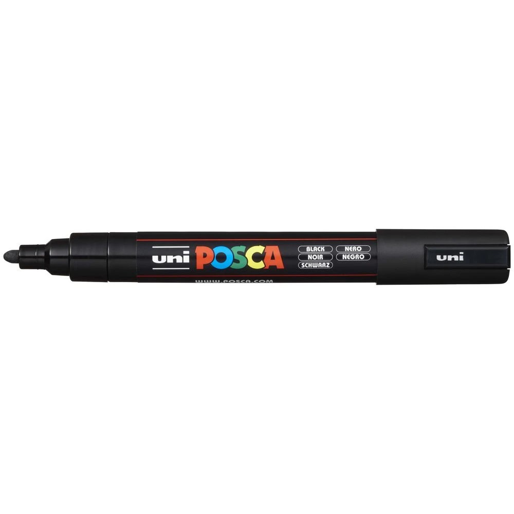 3 POSCA PC 5M Paint Markers Black/White 4 Pack, 3 of 10