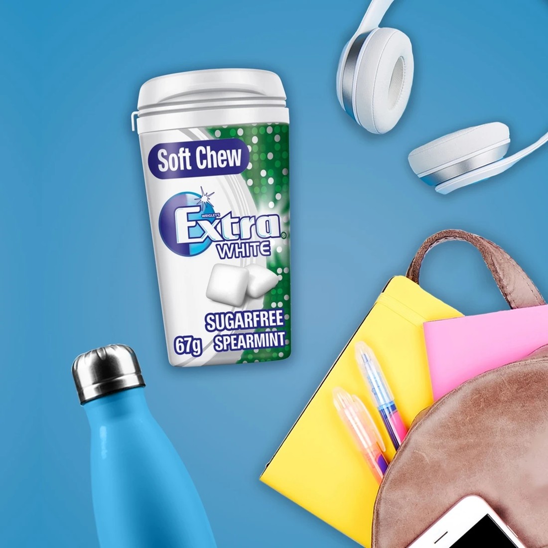 5 Wrigley's Extra White Spearmint Gum Bottle 67g, 5 of 7