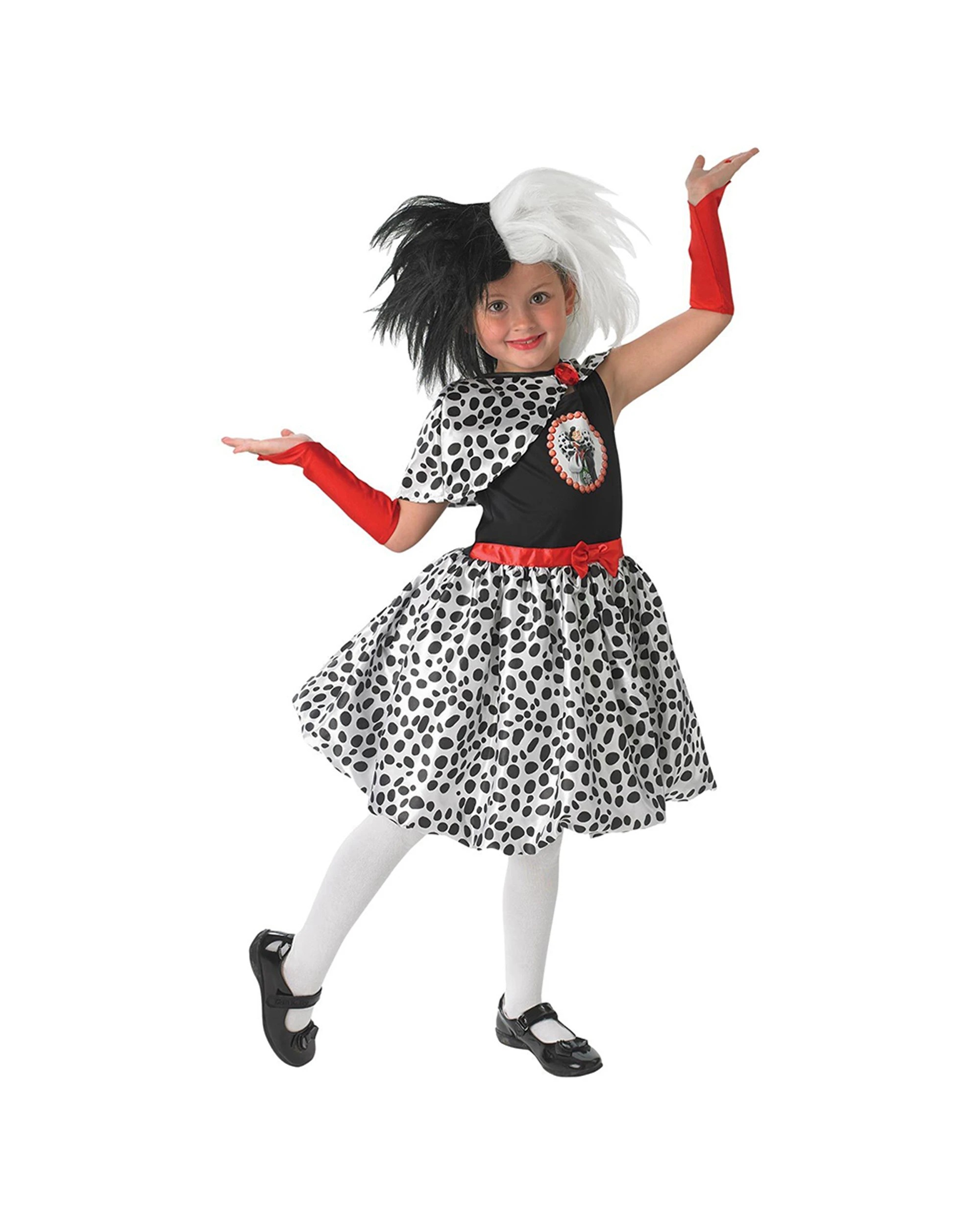1 Disney Cruella De Vil Deluxe Kids Costume Size S - Multi, 1 of 4