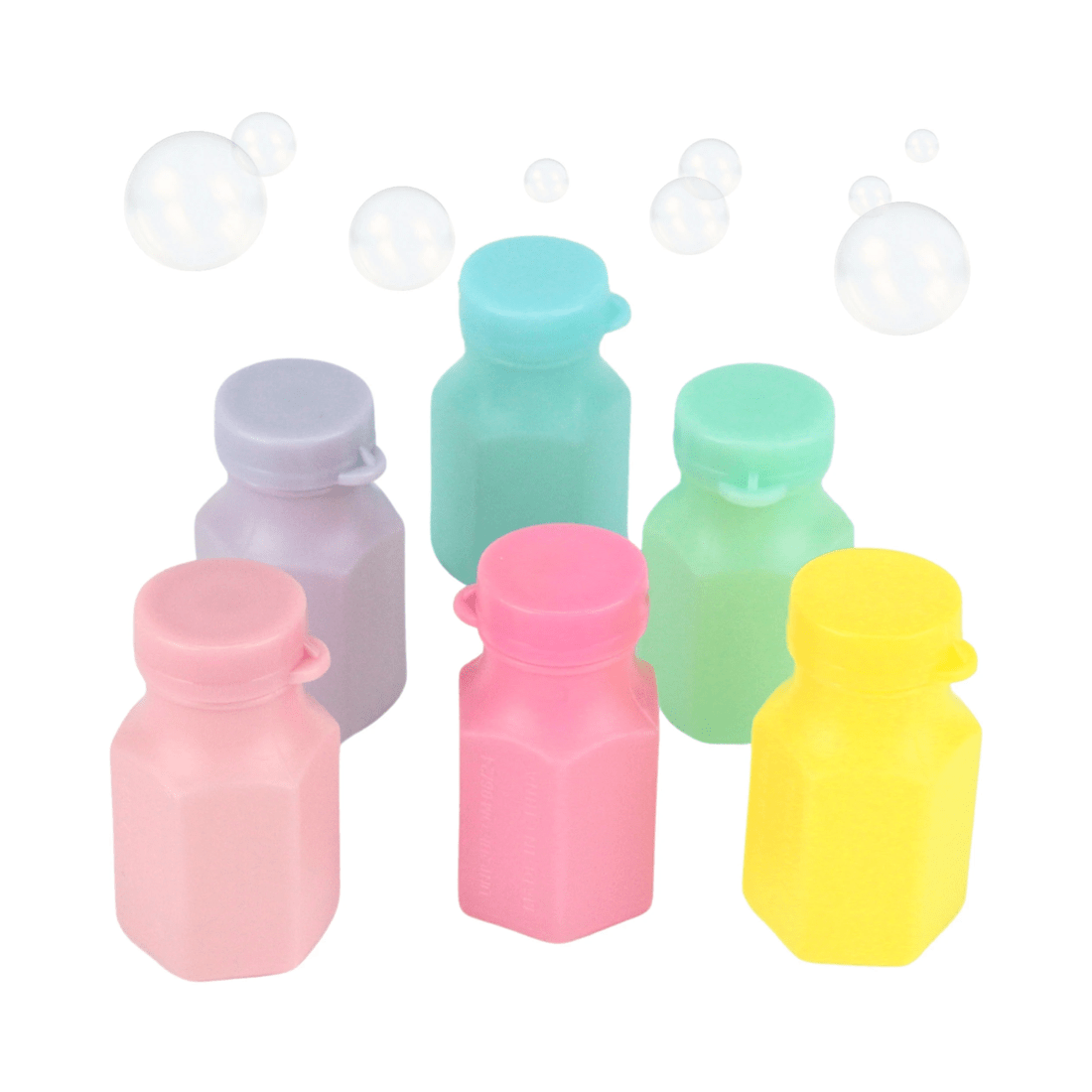 1 Meteor Mini Pastel Bubble Bottles Pack of 24, 1 of 4