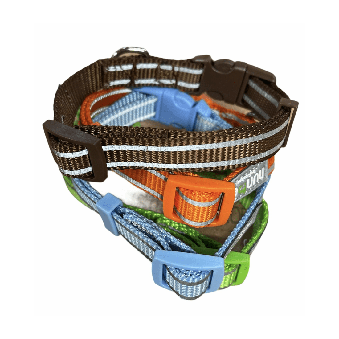 1 BR Pets Reflective Dog Collar Utility Classic Side Release w/ Hi Vis Stitching - 1.5cm Width (Small Dogs), 1 of 7