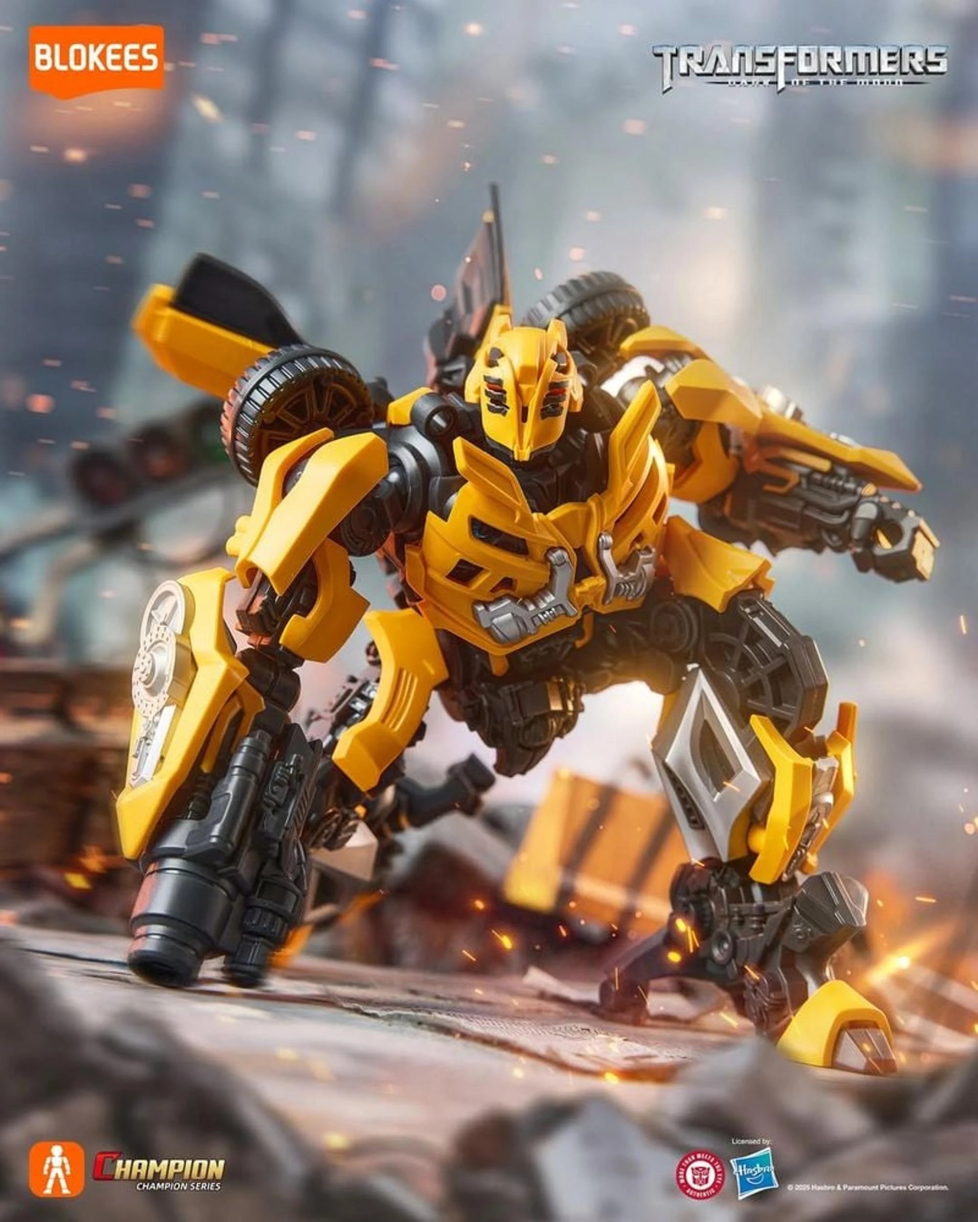 6 Blokees Transformers 3 Classic Class 23 BumbleBee Model Kit, 6 of 6