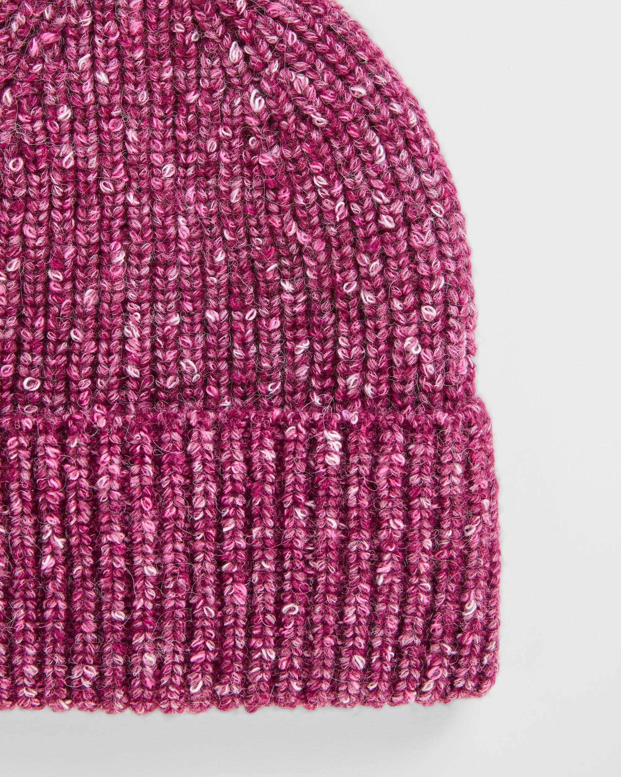 2 Target Woman Chunky Fleck Knit Beanie PURPLE, 2 of 2