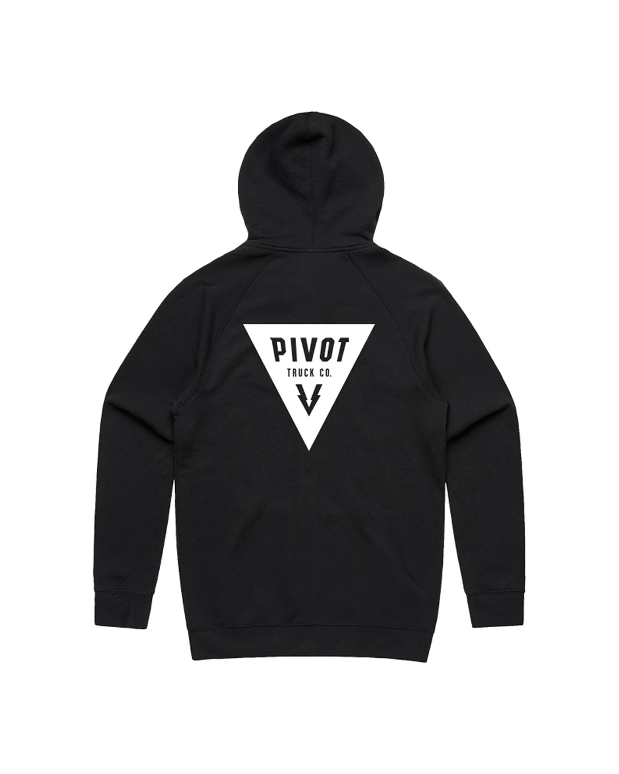 2 Pivot Truck Co Pocket Print Zip Mens Hoodie Regular Fit Everyday Wear BLACK, 2 of 2