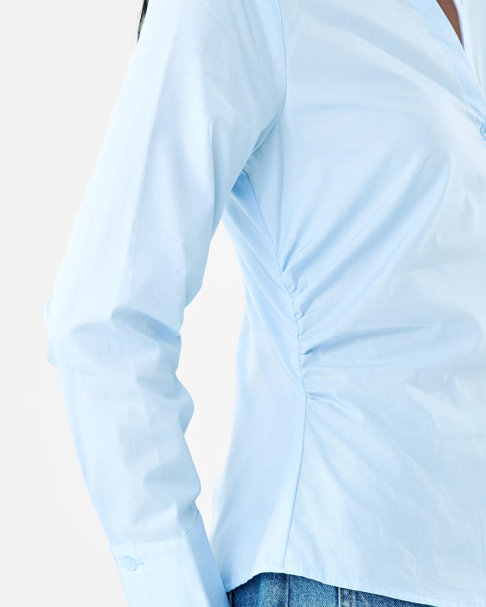 8 Long Sleeve Fitted Shirt Powd Blue, 8 of 8