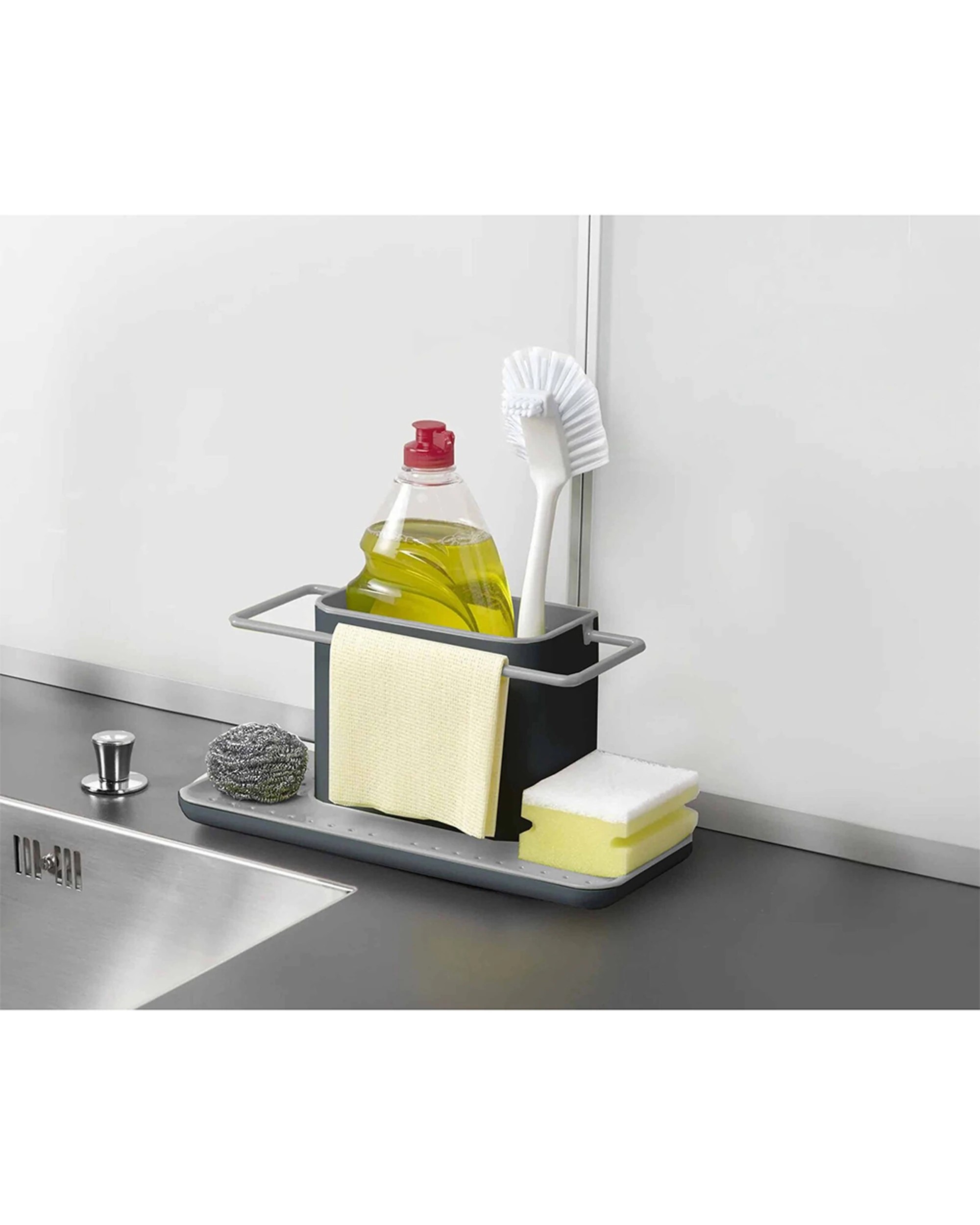 2 Joseph Joseph 30.5cm Kitchen Sink Tidy Caddy Large Practical Organiser - Multi, 2 of 4