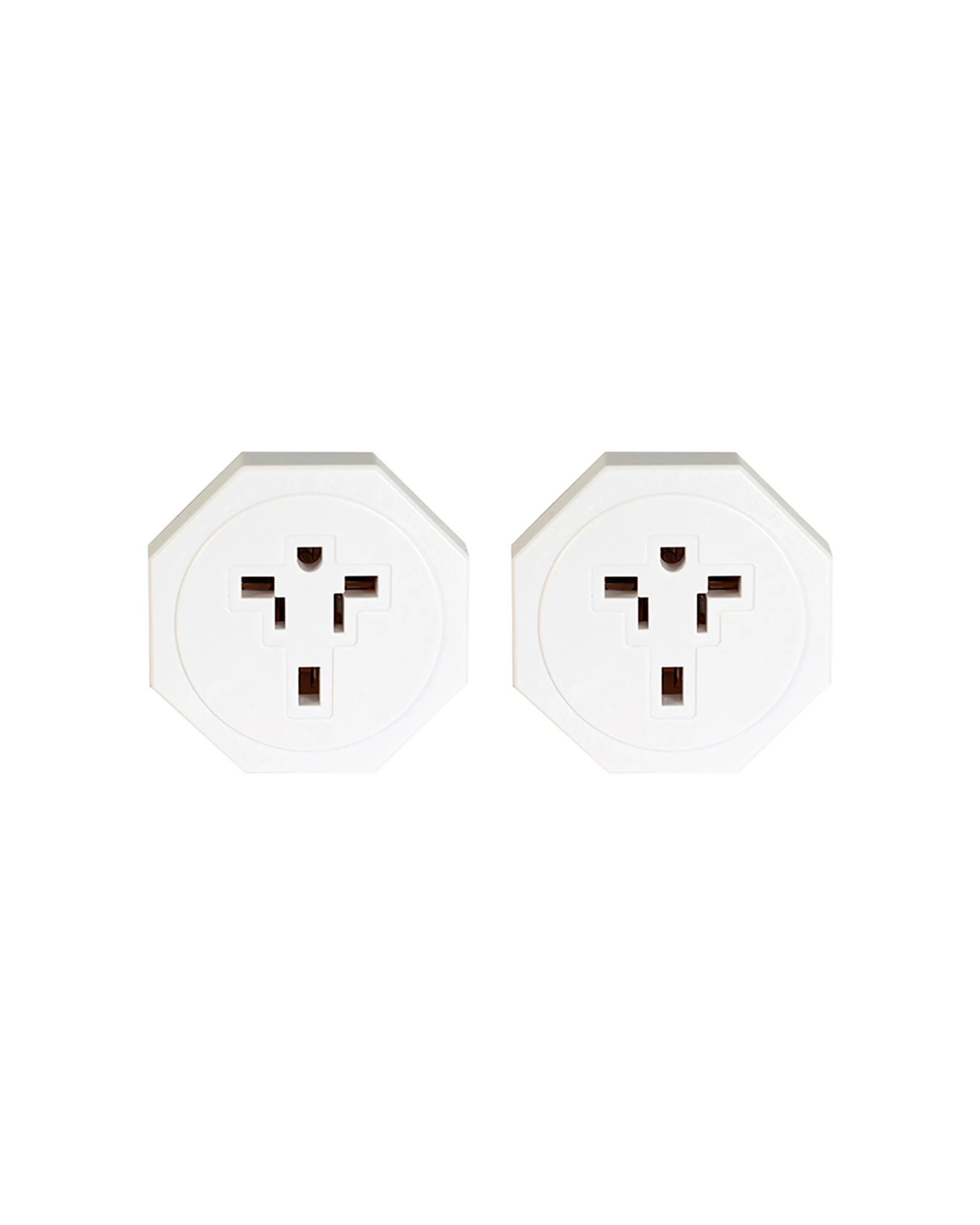 1 Tosca 2Pk Ib Travel Power Adapter Converter Plug - Uk/Hk - White, 1 of 1