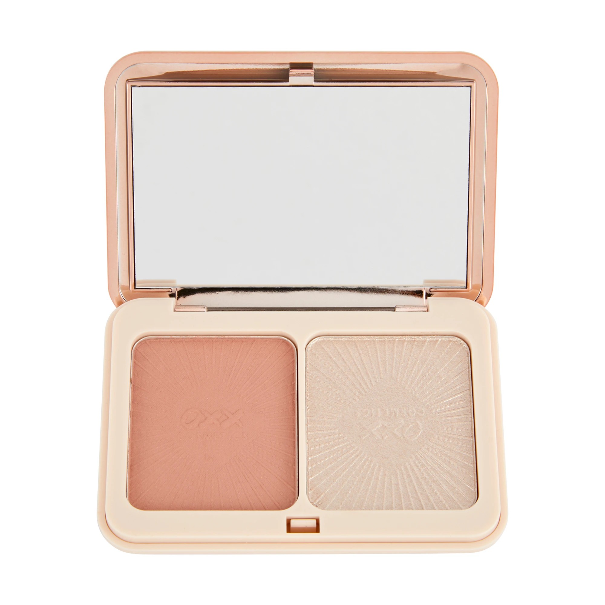 2 OXX Cosmetics Sparkling Rose Blush and Highlighter Duo - Warm Nude, 2 of 5