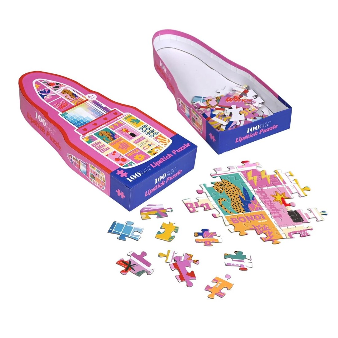4 100 Piece Cupcake and Lipstick Puzzles - Assorted, 4 of 10