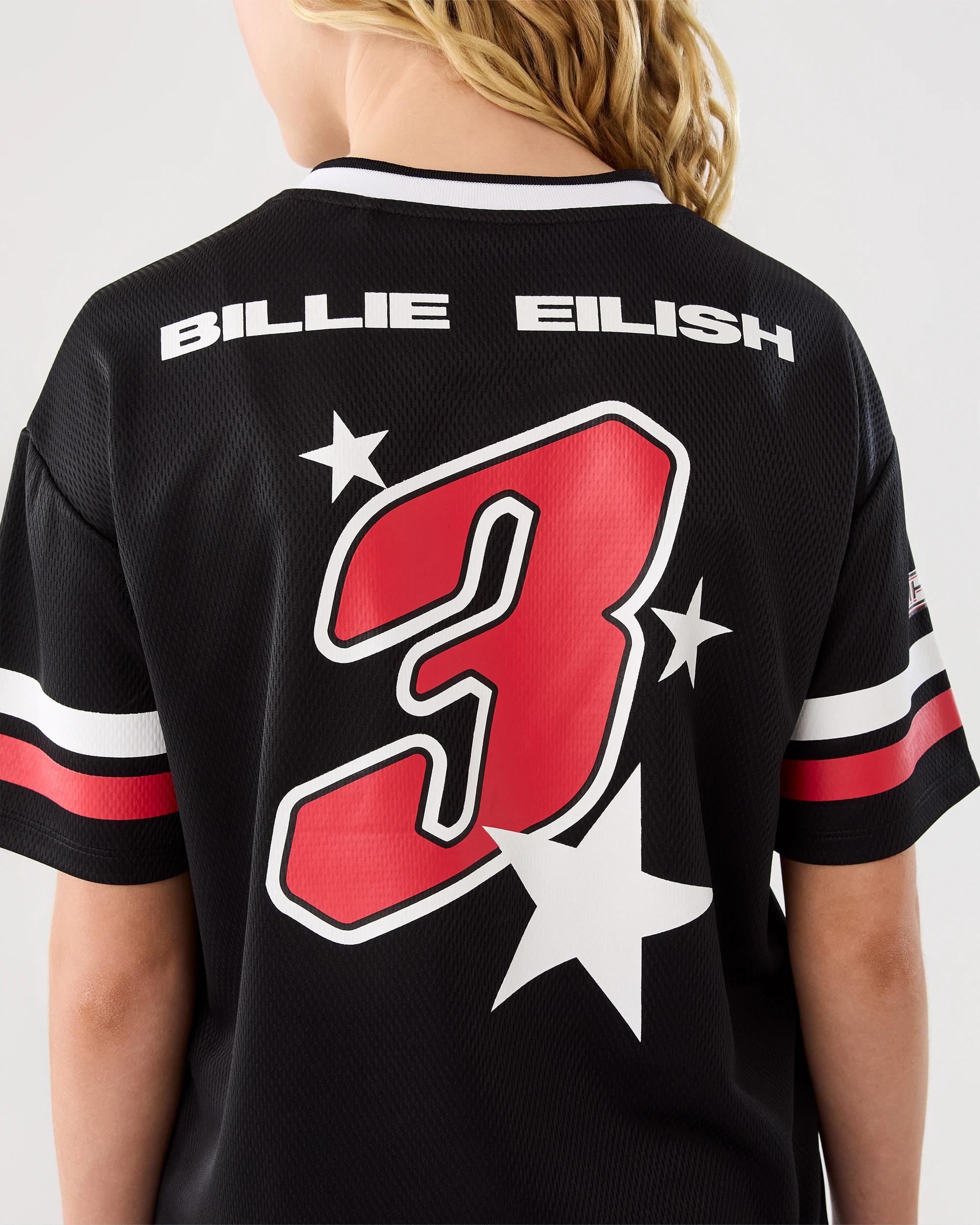6 Billie Eilish License V-Neck Mesh T-shirt Billie, 6 of 8