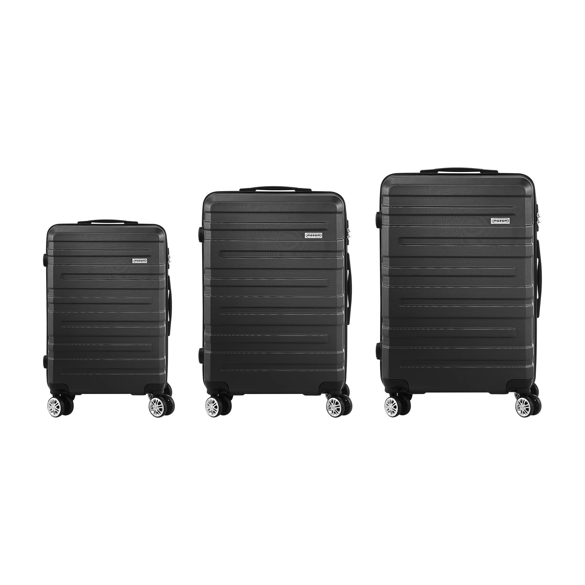7 Mazam 3PCS Luggage Suitcase Trolley Set Travel TSA Lock ABS Hard Case - Black, 7 of 9