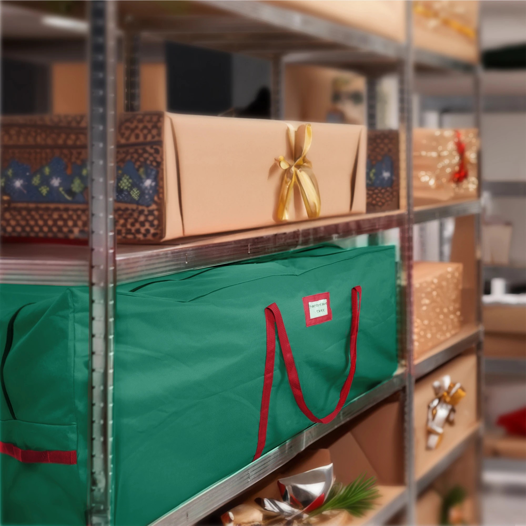 8 Christmas Tree Storage Bag 2.7m Holiday Decoration Zip Bag Oxford Heavy Duty, 8 of 9