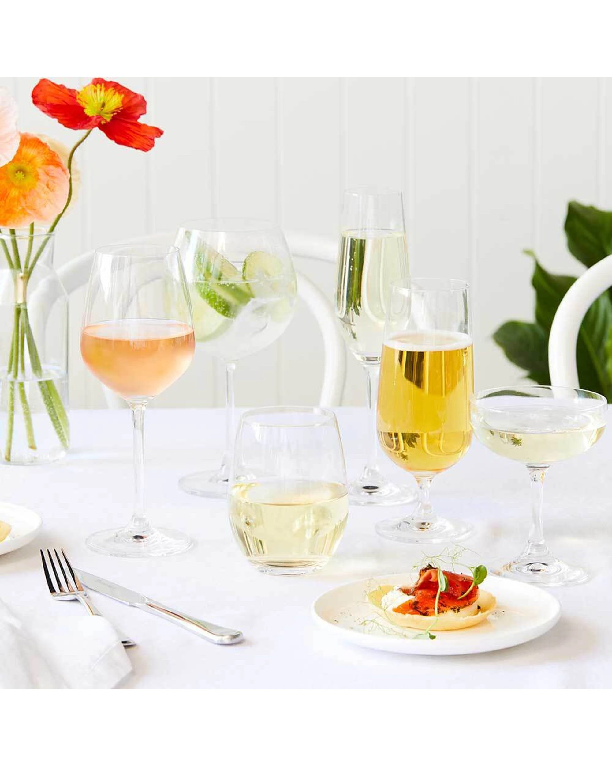 2 Stanley Rogers 6pc Tamar Traditional Wine Crystal Glass Party Set 388ml - Clear, 2 of 3