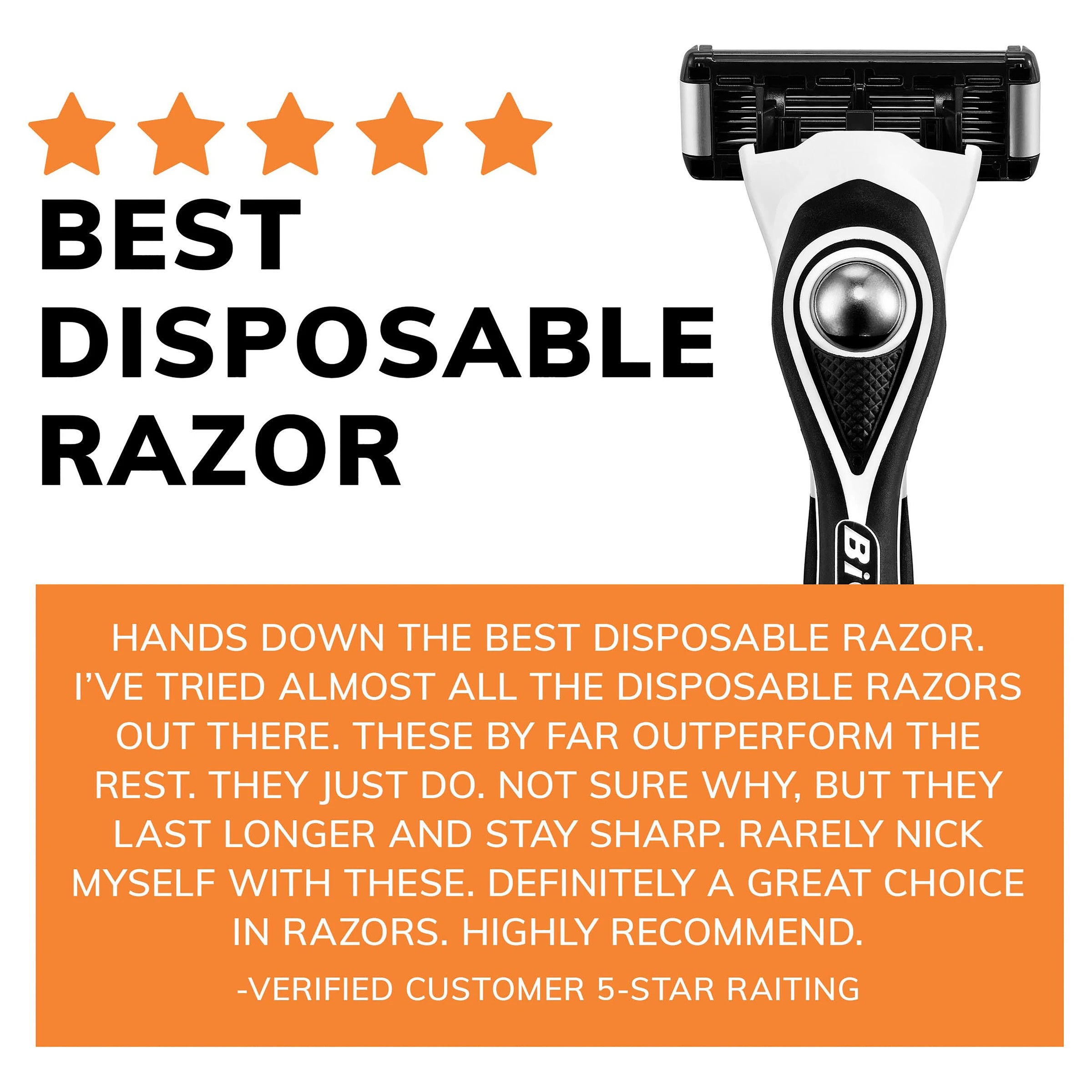 9 BIC Flex 5 Hybrid Men's 5-Blade Disposable Razor Shaving Kit - Blue, 9 of 10