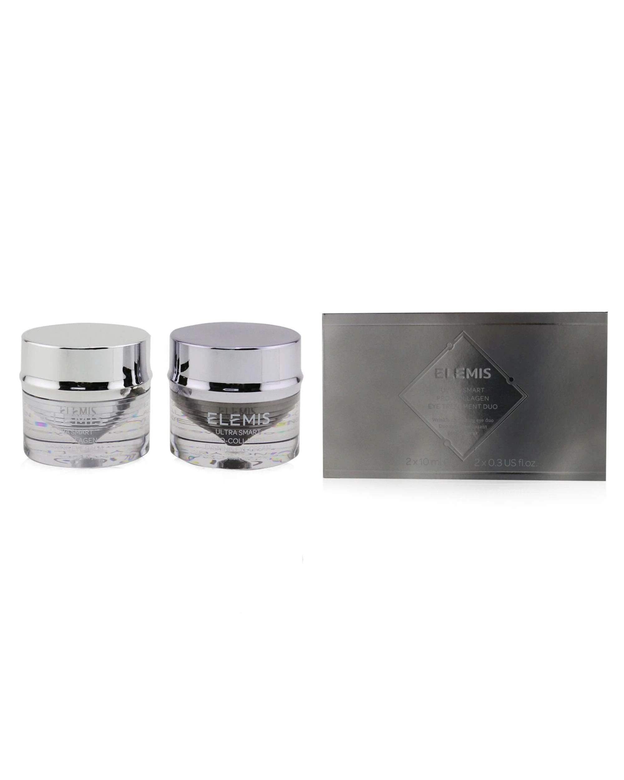 1 Elemis Ultra Smart Pro-Collagen Day & Night Eye Treatment Duo 2x10ml/0.3oz, 1 of 3