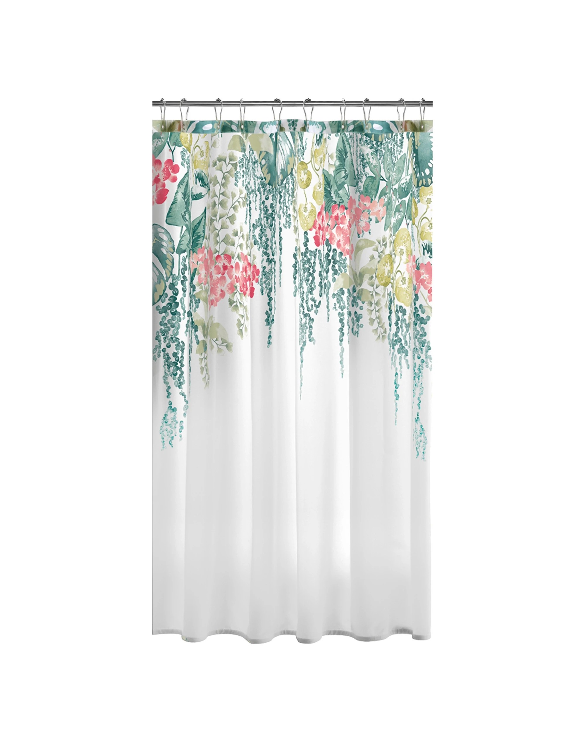 5 Sherwood Tropical Shower Curtain 180x180cm - Green, 5 of 5