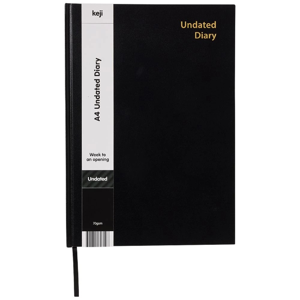 2 Keji A4 Week to View Hardcover Undated Diary Assorted, 2 of 5