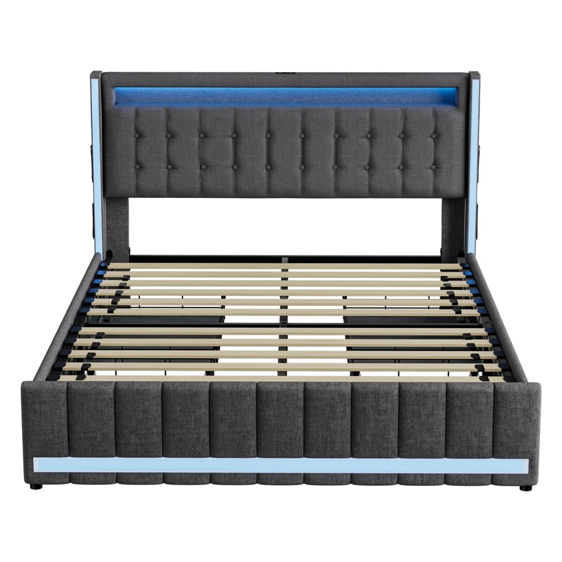 2 Levede Led Bed Frame - Queen, 2 of 8