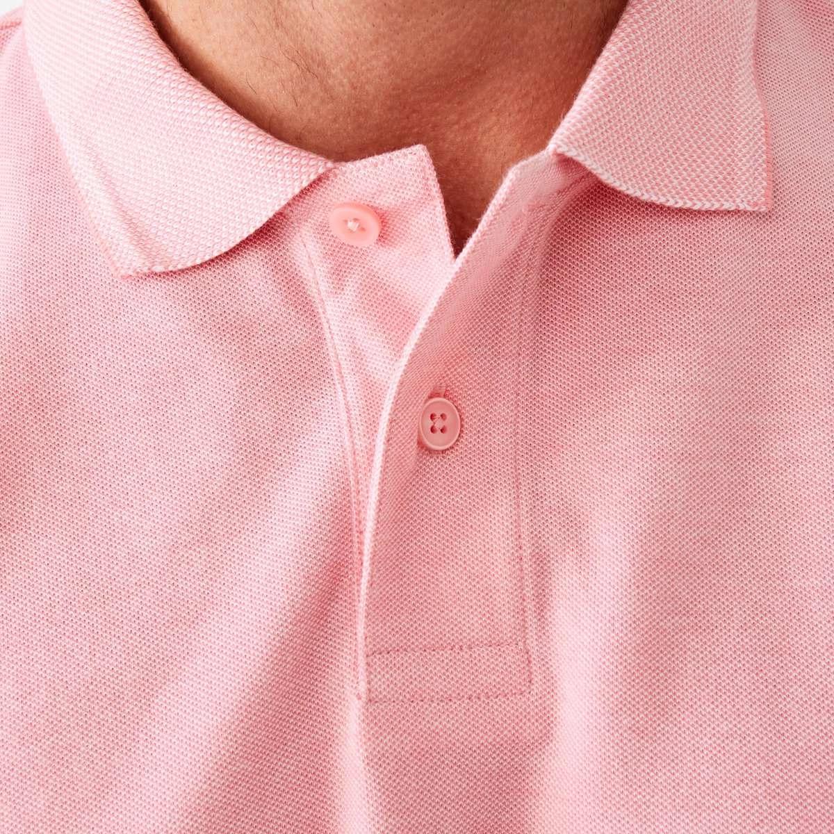 5 Birdseye Pique Polo Shirt Pnk Plume, 5 of 6