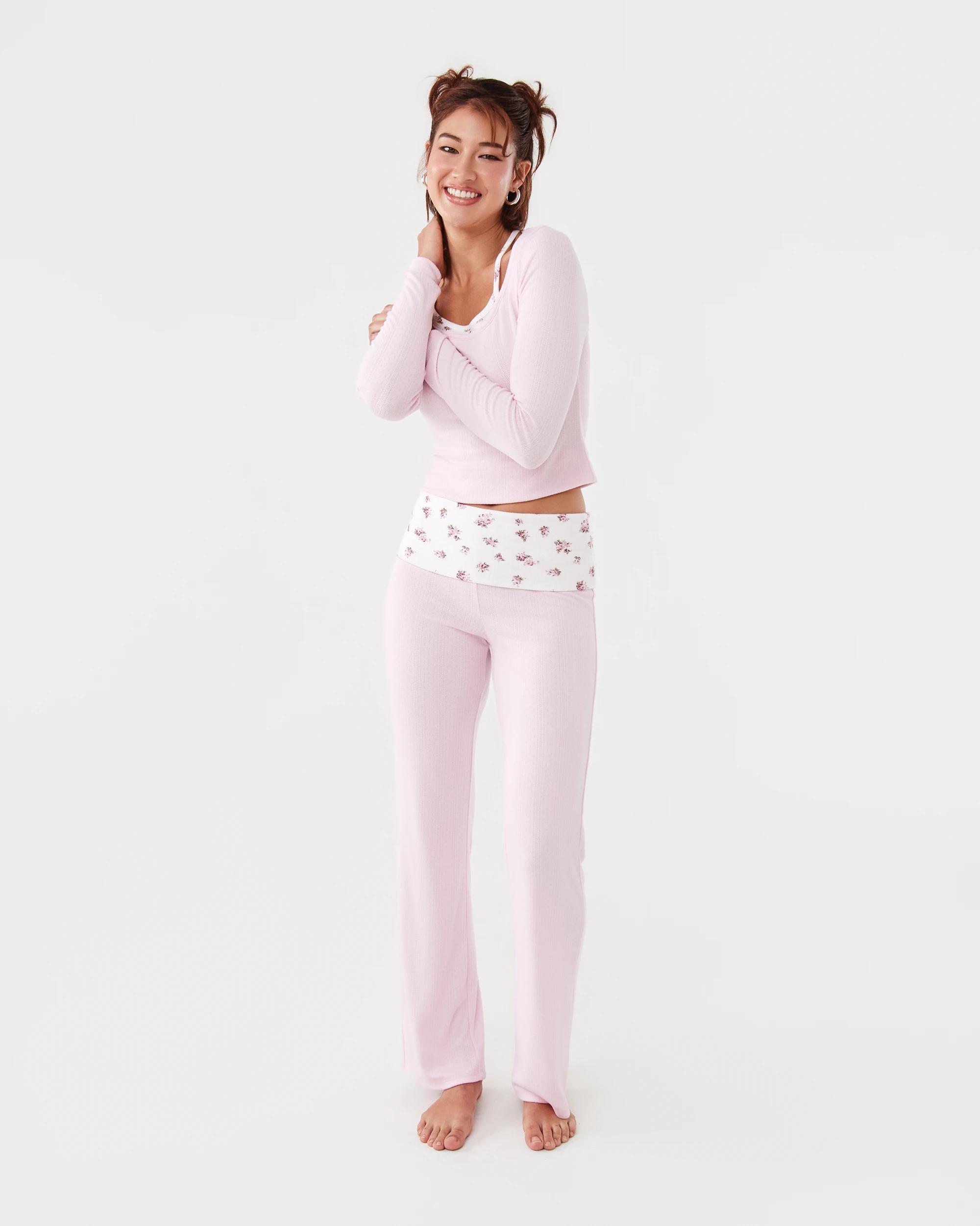 2 Fold Over Waist Pants Bllet Pink, 2 of 5