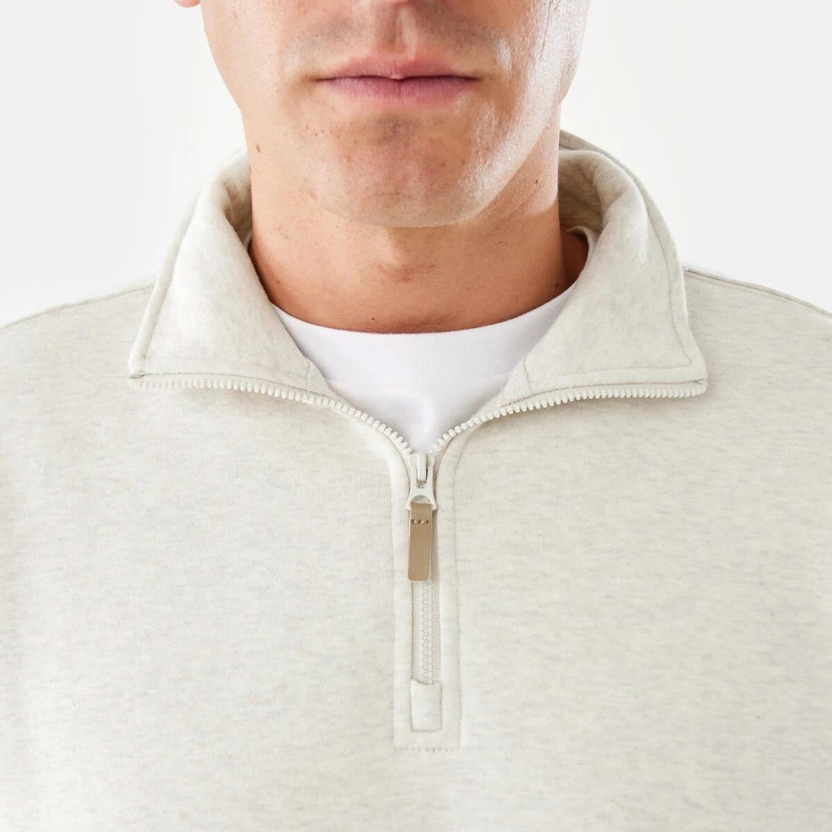 6 1/4 Zip Sweatshirt Bge Oatml, 6 of 7