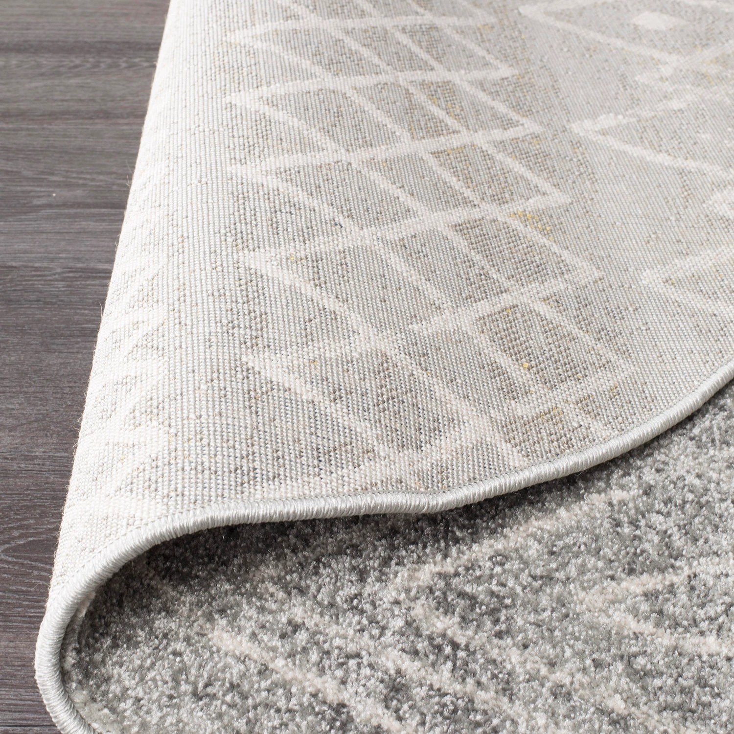 4 Common Ground Rugs Bluebay 454 200x200cm - Medium Round Power Loomed Pet Friendly Rug - Silver, 4 of 6