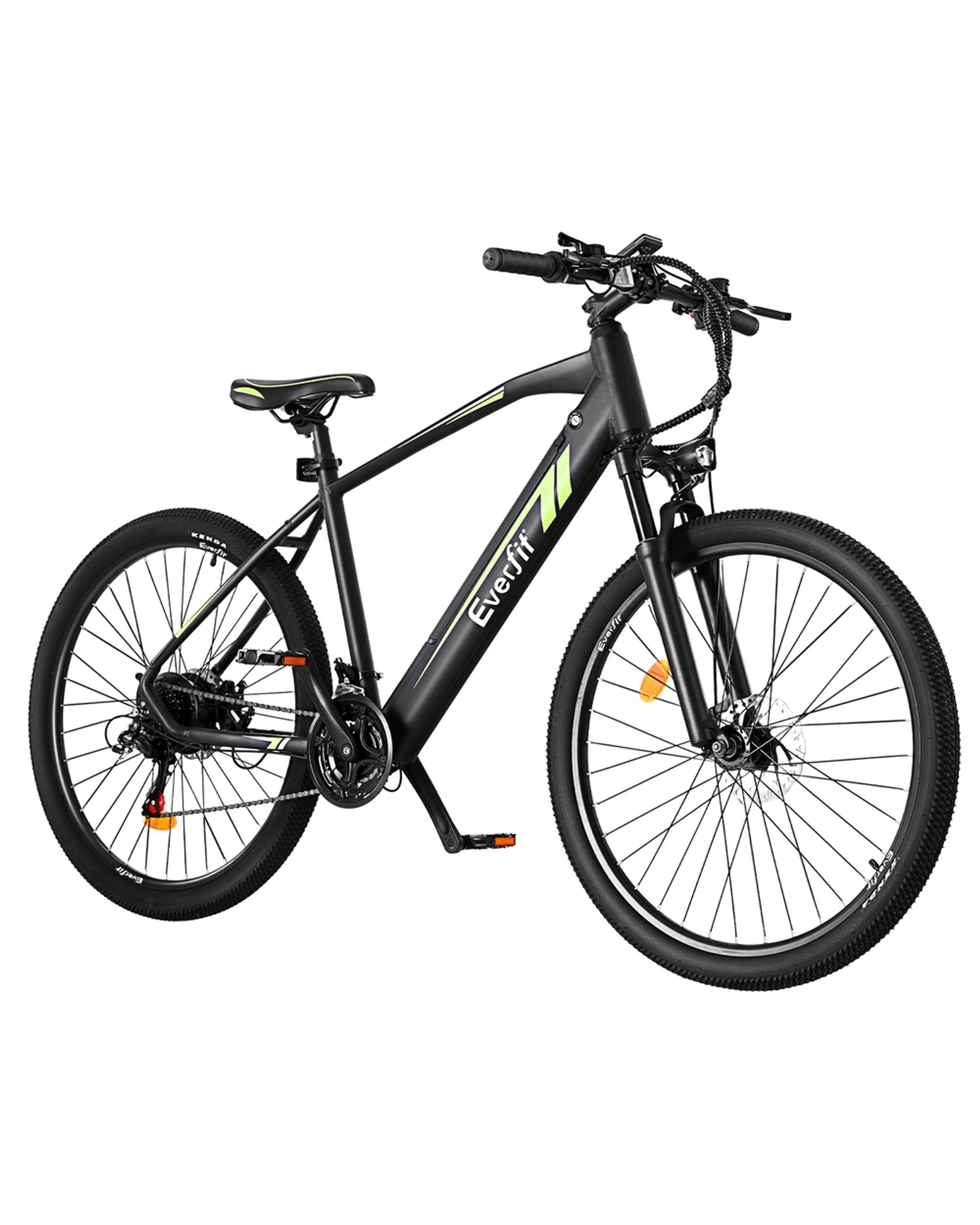 1 Everfit 27.5 Inch Electric Bike Mountain Bicycle eBike Battery 21 Speed - Black - Black, 1 of 3