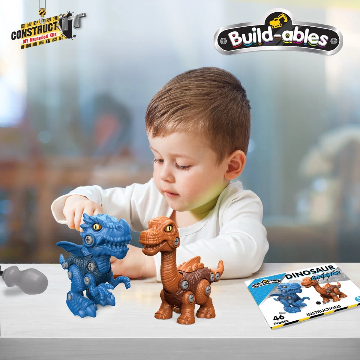 3 Construct-it Build-ables Dinosaurs 2 In 1 Cretaceous, 3 of 5