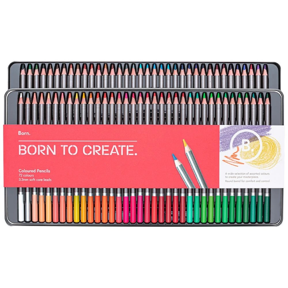1 Born Coloured Pencils 72 Pack, 1 of 4