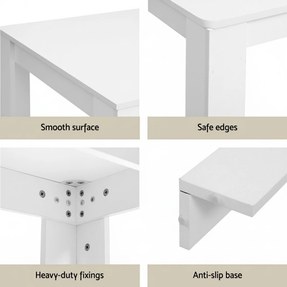 5 1 Artiss Dining Table and 4 Chairs Set Rectangle - Multi, 5 of 6