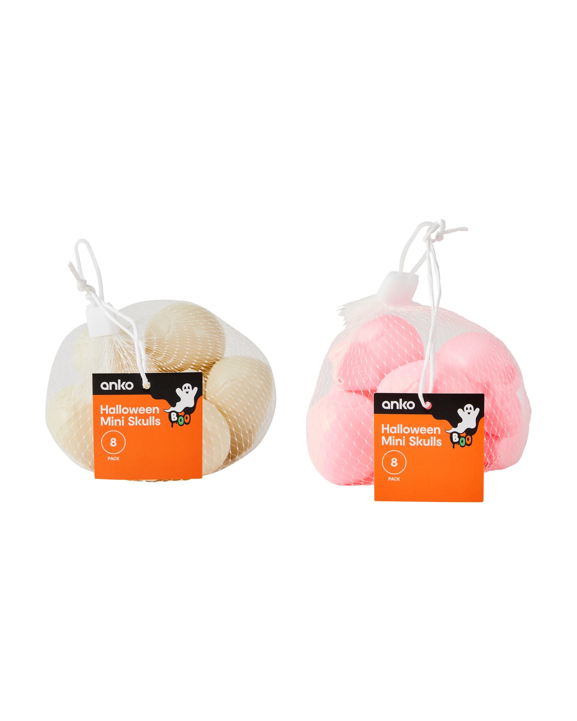 4 8 Pack Halloween Mini Skulls - Assorted, 4 of 4