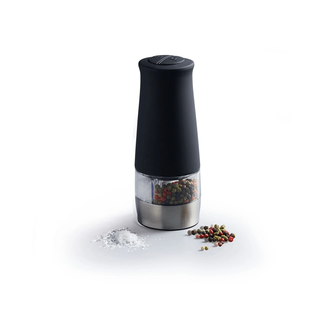 2 Mastercraft 17cm Electric Dual Salt & Peeper Mill Home/kitchen Spice Grinder
 - Black, 2 of 4