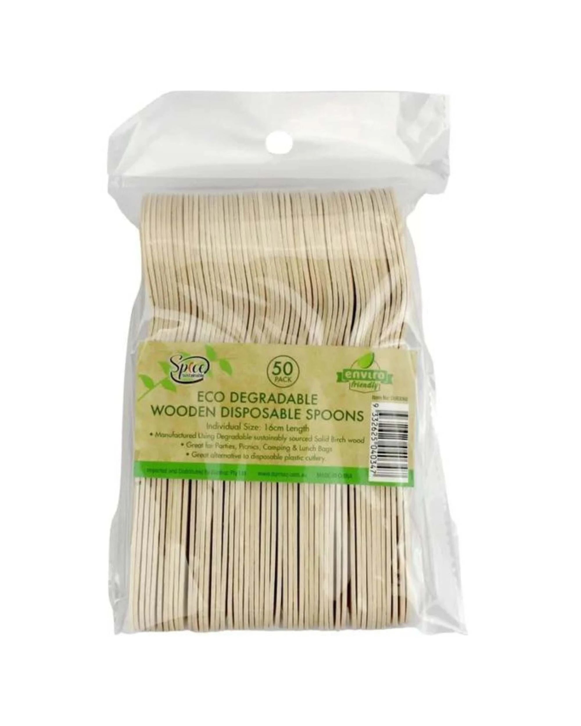 2 Spice Sustainable Eco Wooden Spoons Pack of 50Natural - Natural, 2 of 2