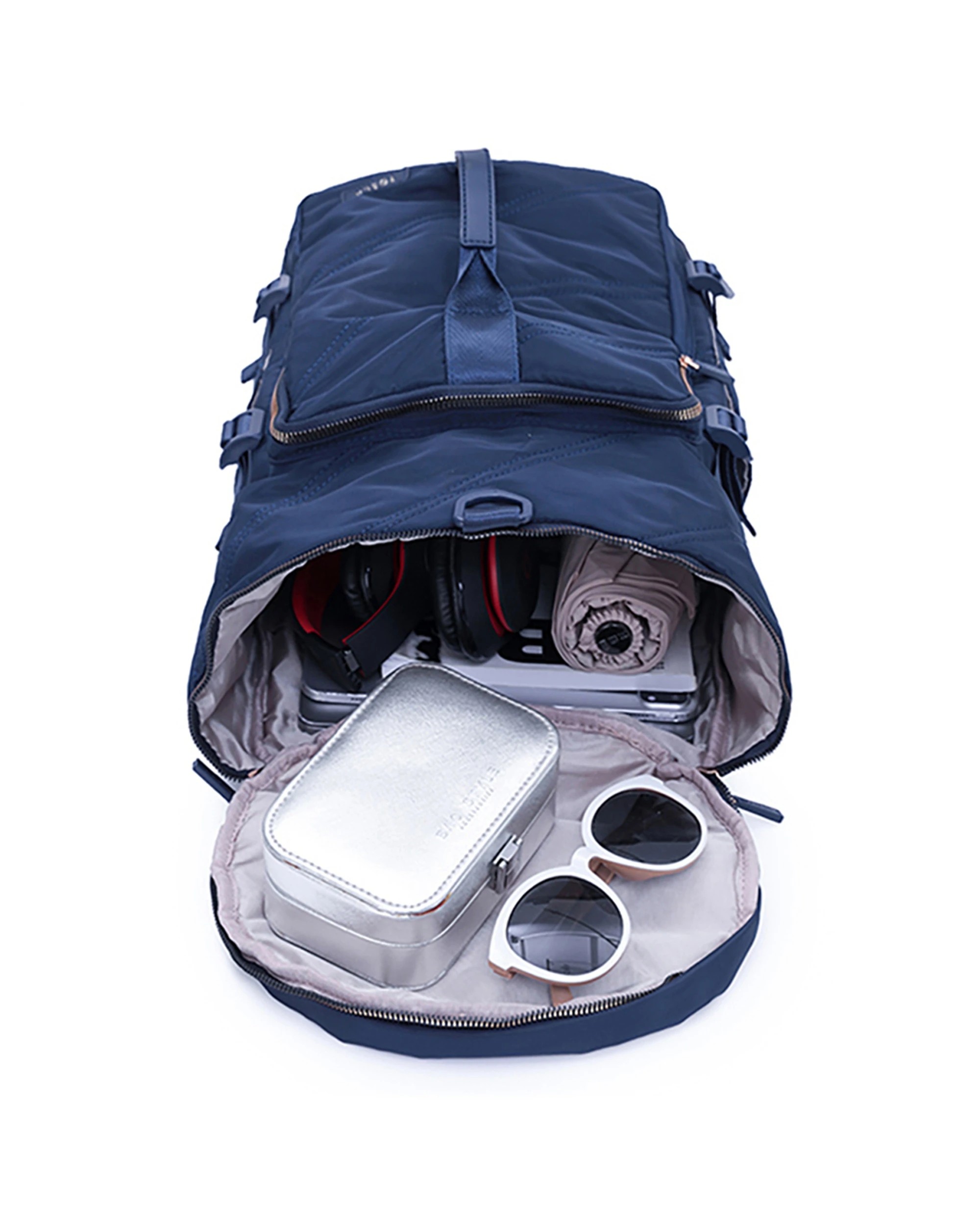 3 Tosca Barrel Travel Heavy Duty Hiking Backpack/Tote - Blue, 3 of 3