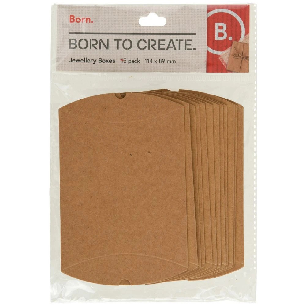 1 Born Kraft Jewellery Pouch 114 x 89mm 15 Pack, 1 of 2