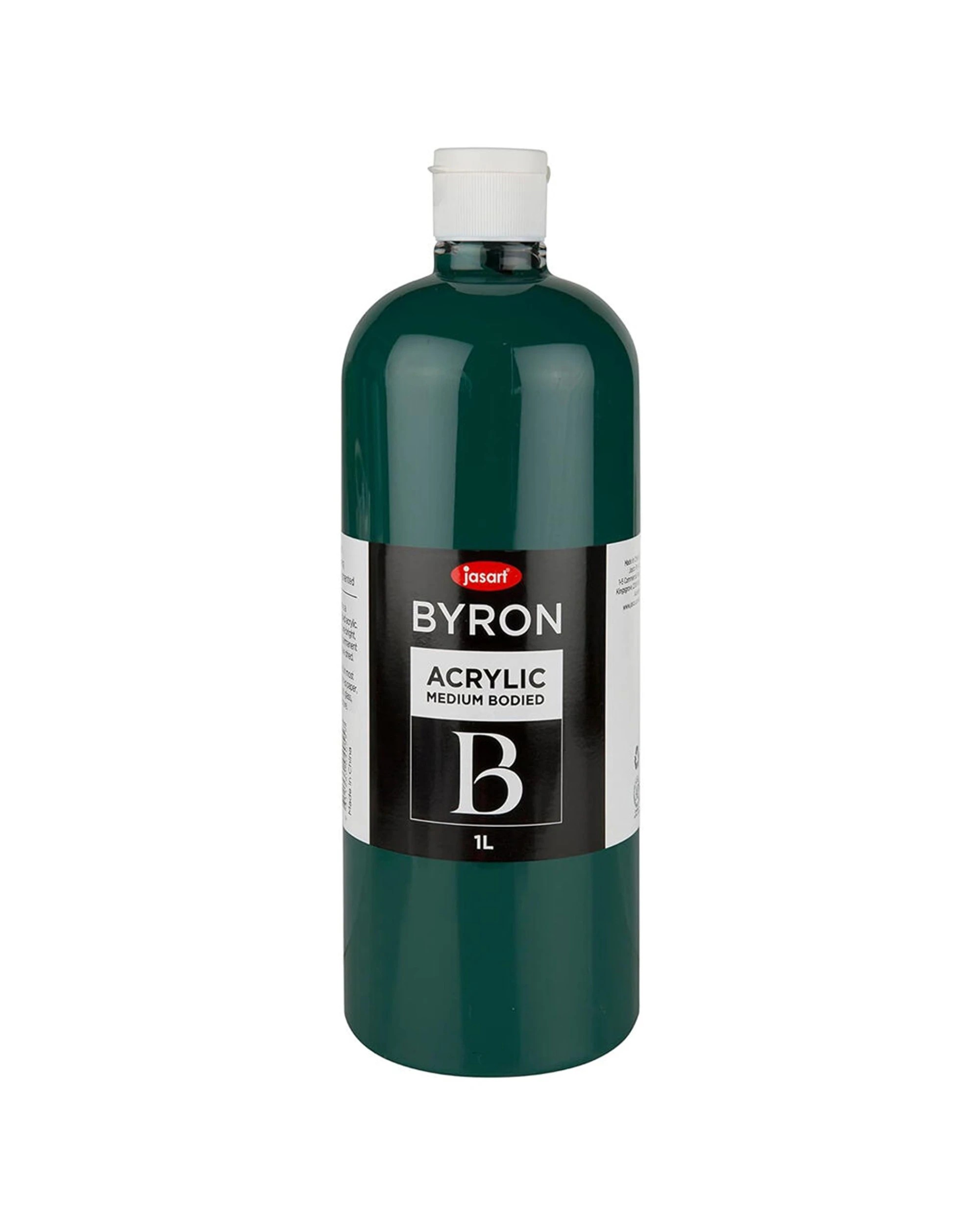 1 Jasart Byron Acrylic Paint Bottle Medium-Bodied 1L Forest - Green, 1 of 1