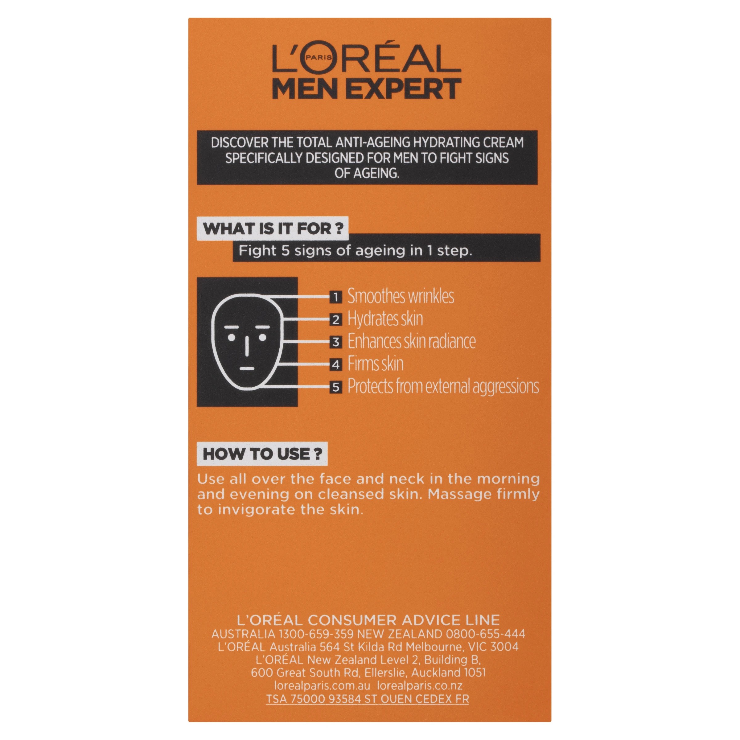 3 L'Oreal Paris Men Expert Vita Lift 5 Moisturiser 50ml - French Vine Extract, 3 of 8
