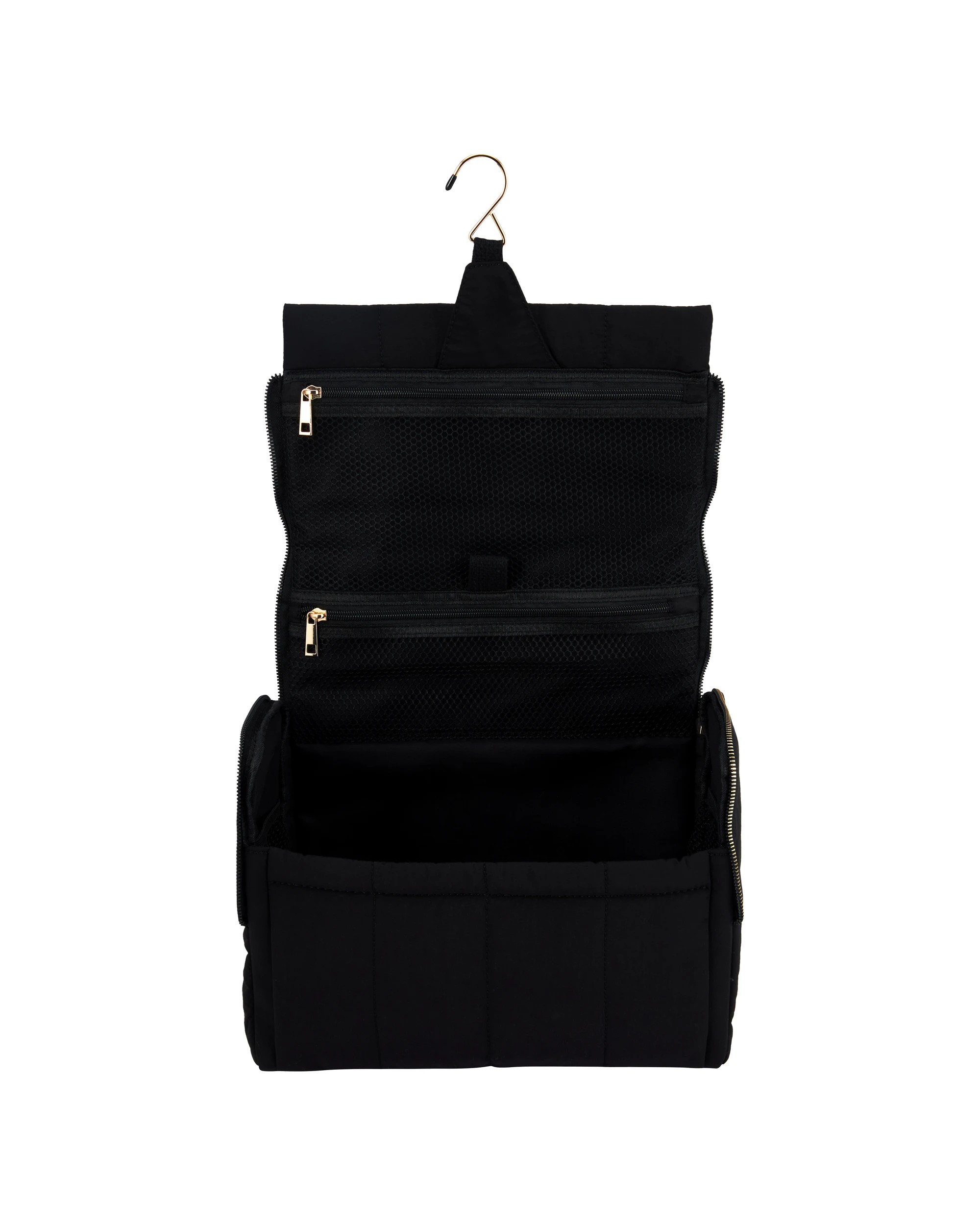 3 OXX Cosmetics Large Hanging Travel Bag - Black, 3 of 6