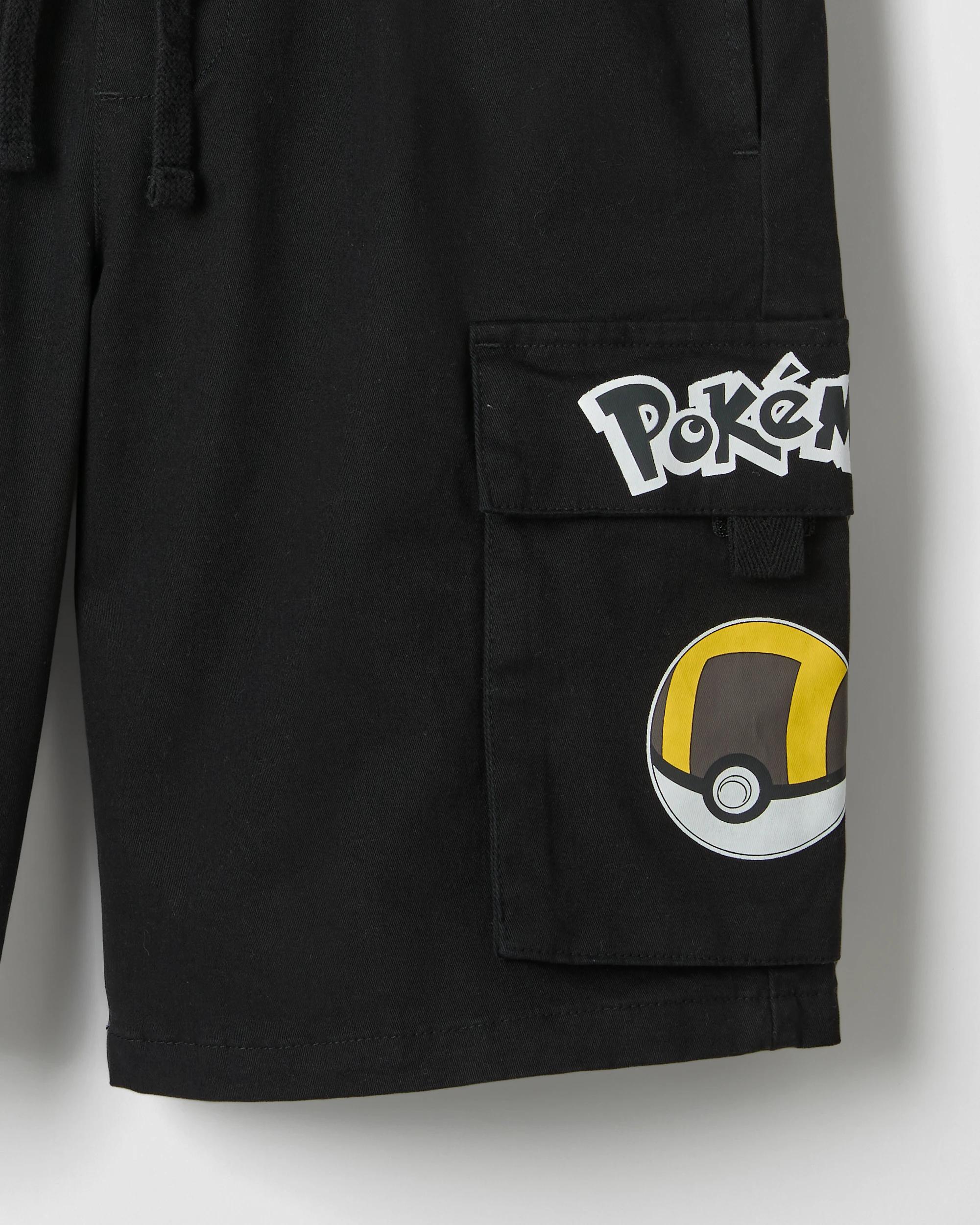 6 Pokemon Cargo Shorts BLACK, 6 of 8