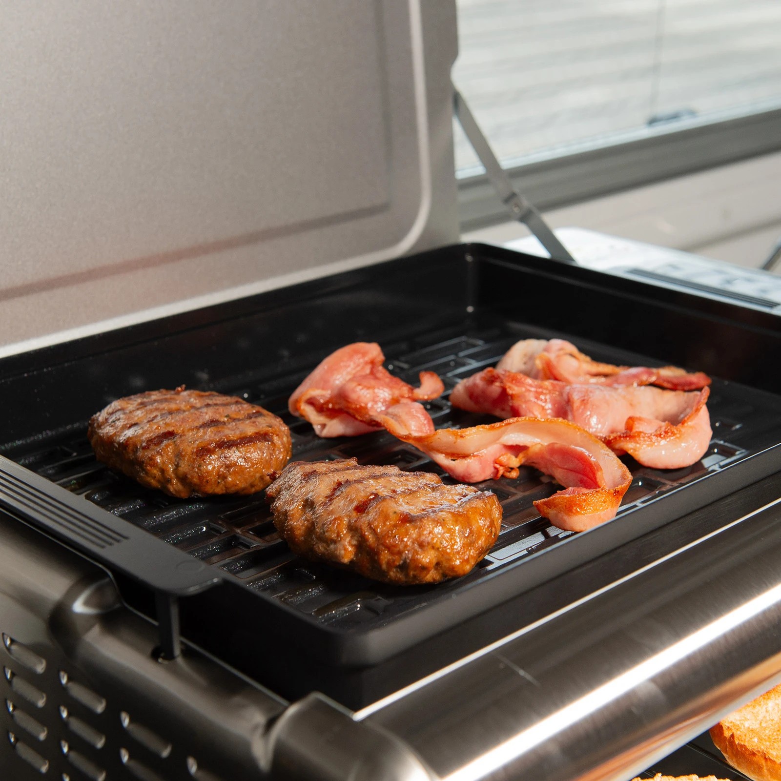 4 Kitchen Couture 9-In-1 Sensei XL Flip Air Fryer Oven Grill Stainless Steel - Silver, 4 of 7