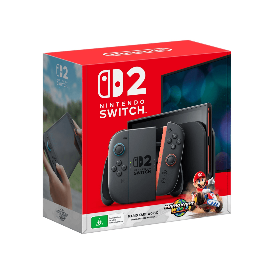 1 Nintendo Switch 2 Console with Mario Kart World Bundle - Black, 1 of 9